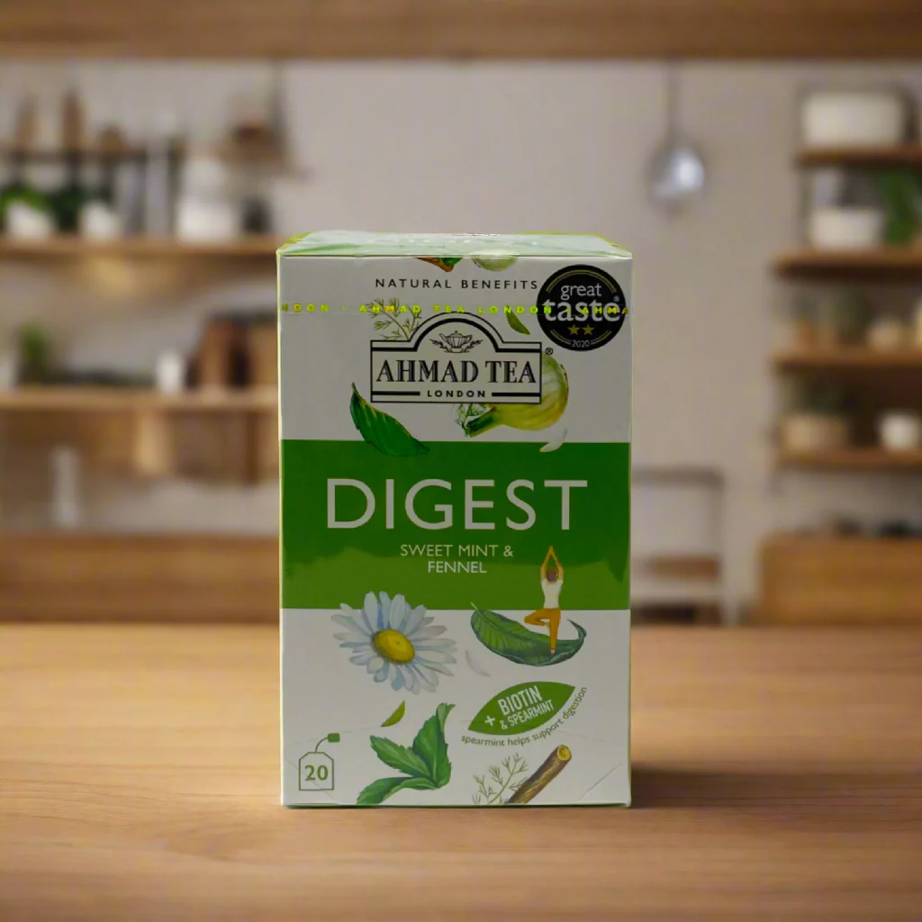 Ahmad green Tea Digest sweet mint & fennel 20 bags - Image 3