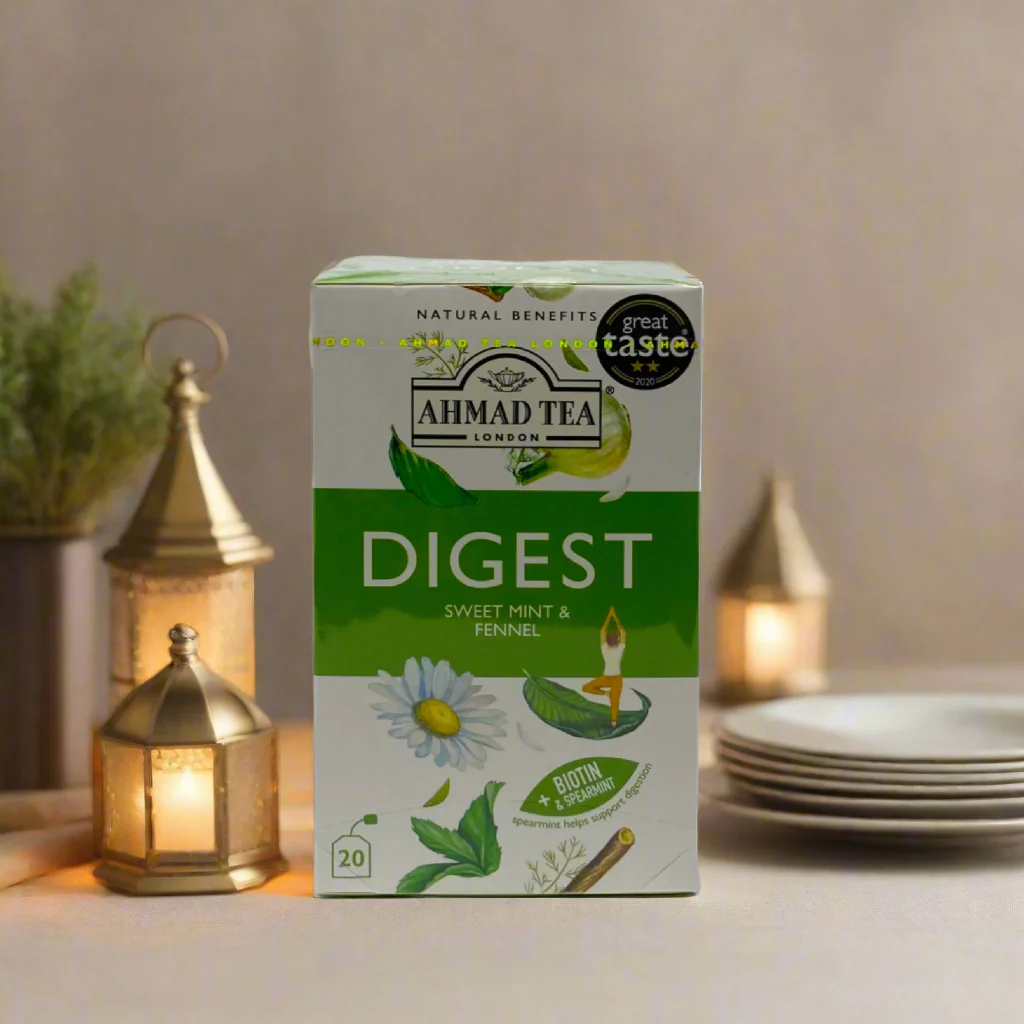 Ahmad green Tea Digest sweet mint & fennel 20 bags - Image 4