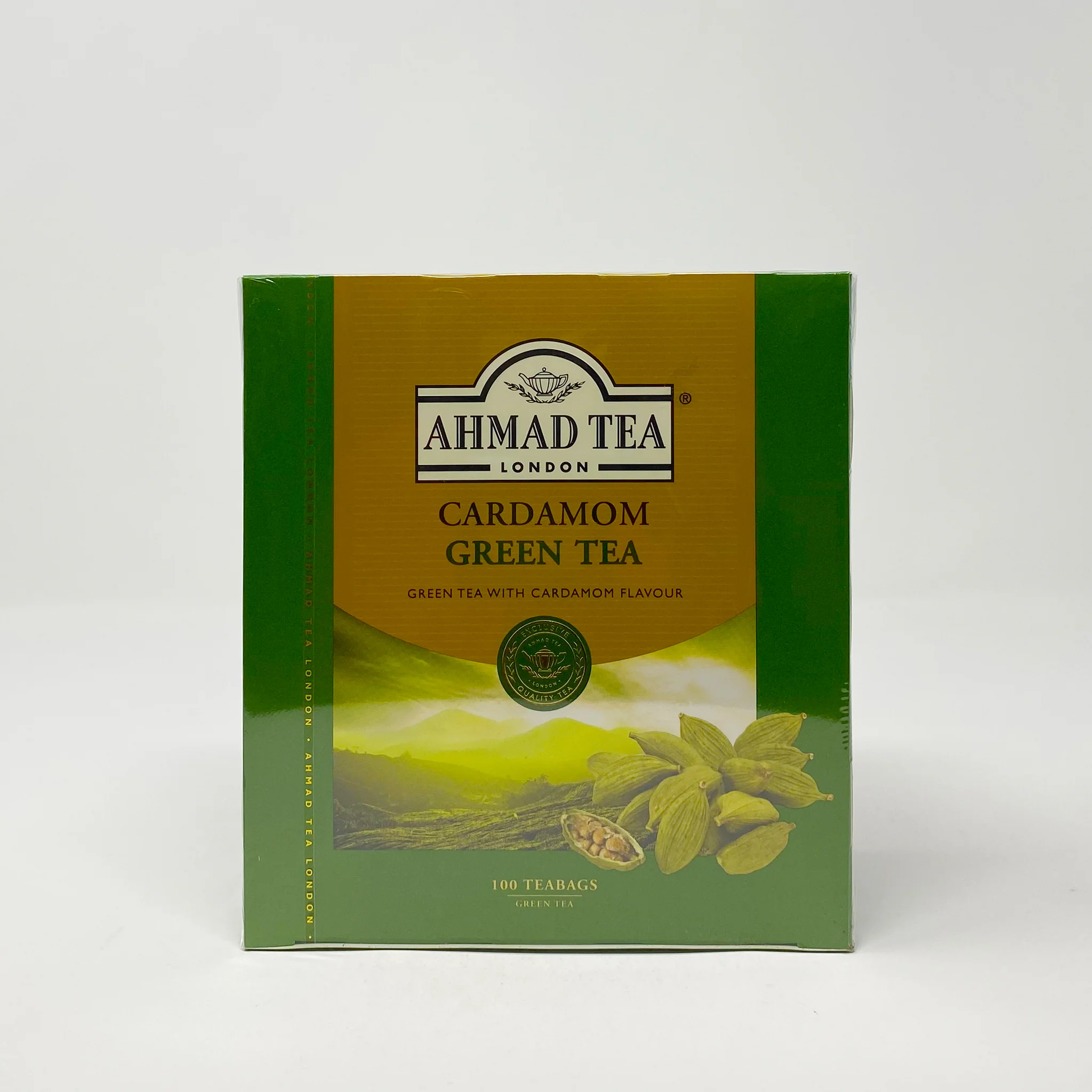 Ahmad Green Tea W/Cardamom 100 bags