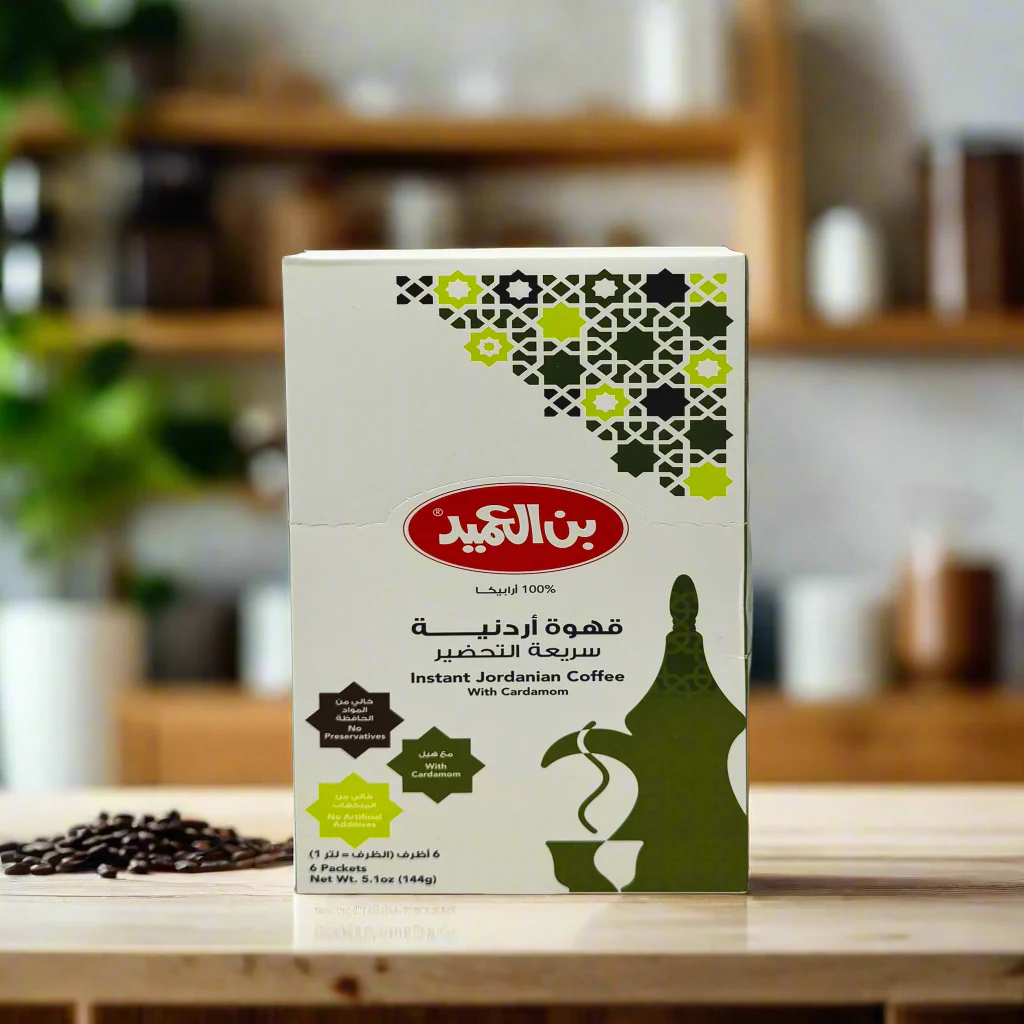 Alameed Instant Jordanian Coffee W/Cardamom 6pack *144g - Image 3