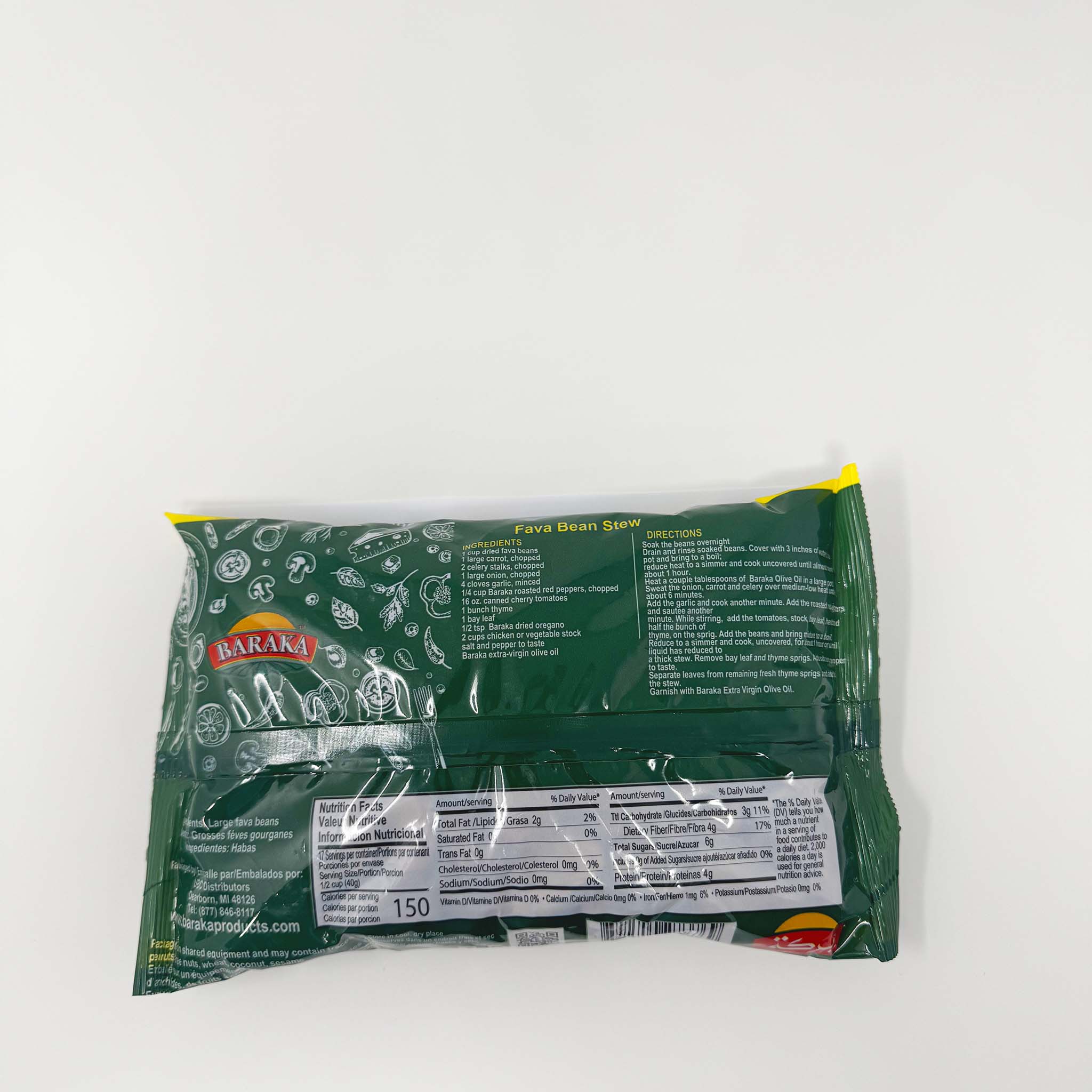 Baraka large Fava Beans 2 Lb - Image 2
