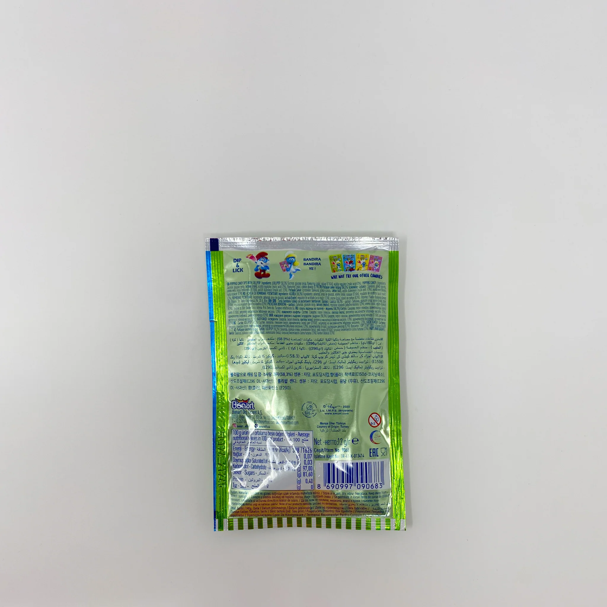 Bonart Smurfs poppng candy Dips cola 12g - Image 2