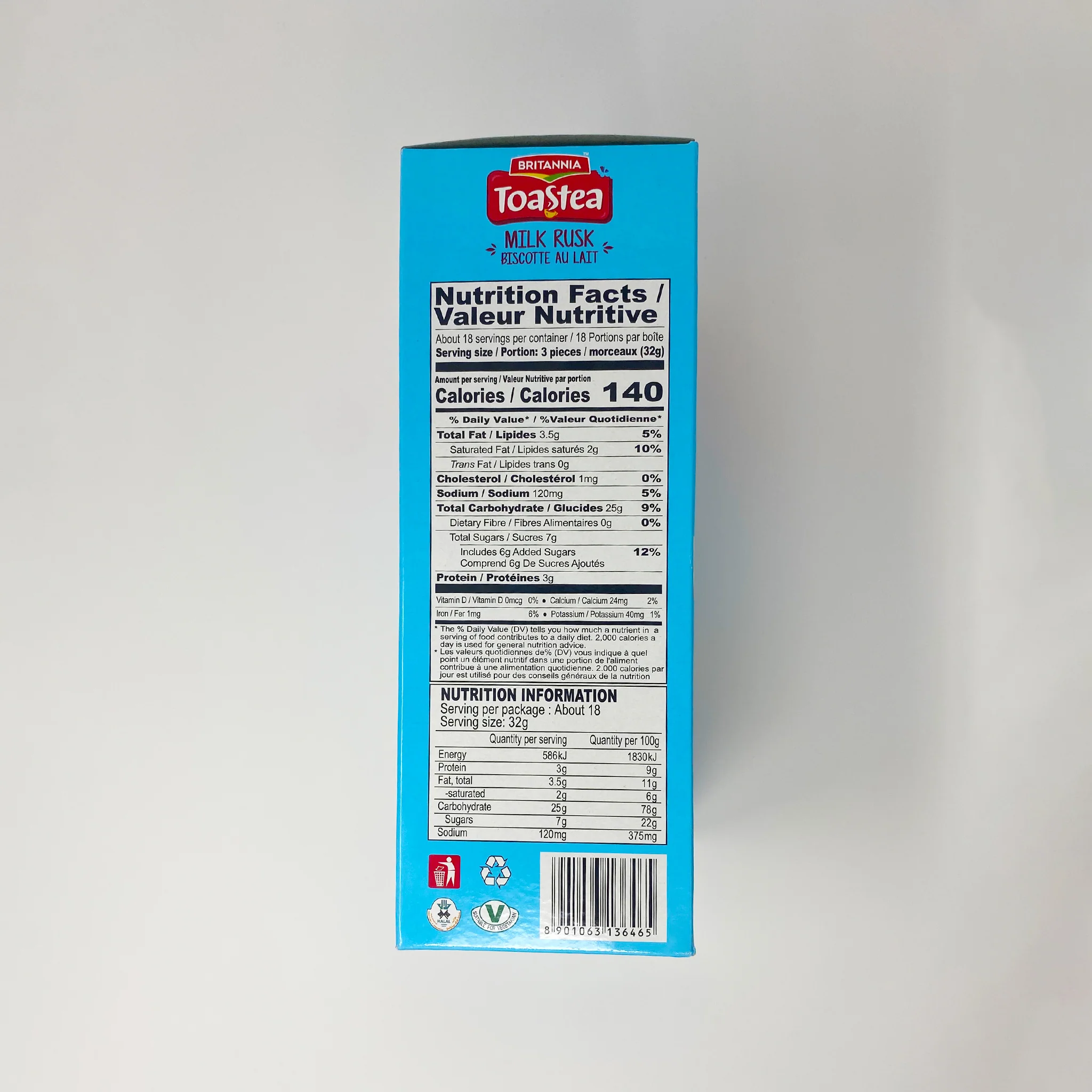 Britannia milk tea rusk 560g - Image 2