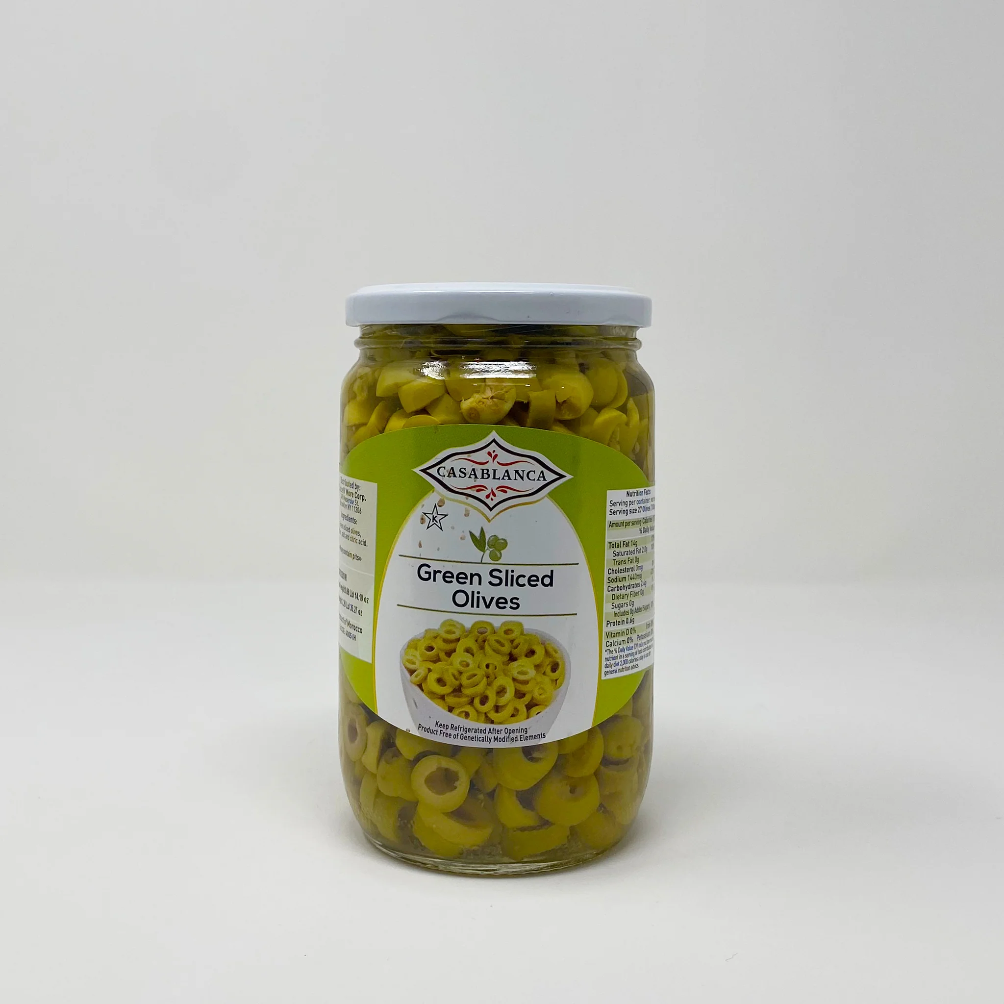 Casablanca green slices Olives
