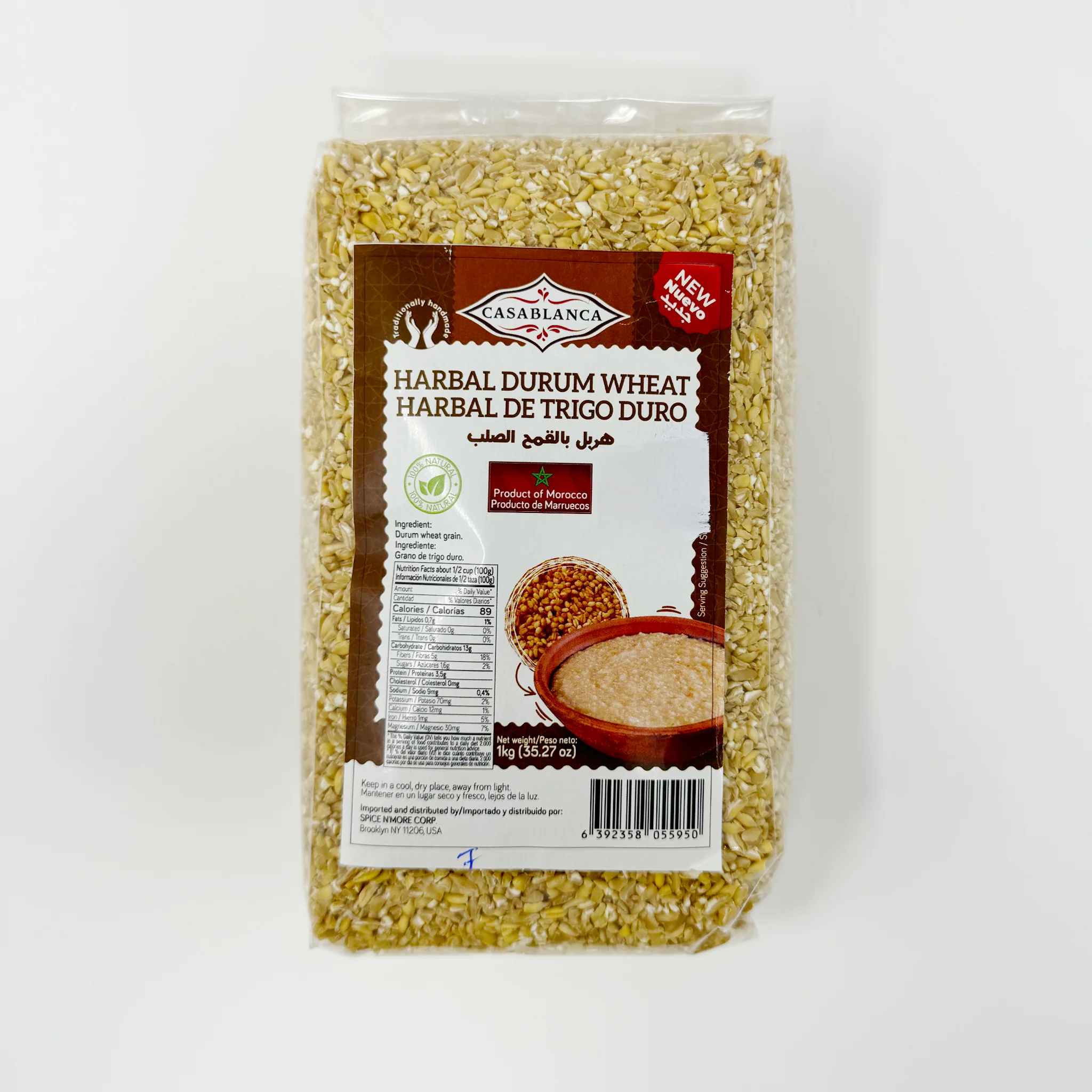 Casablanca Moroccan Harbal Durum Wheat 1Kg
