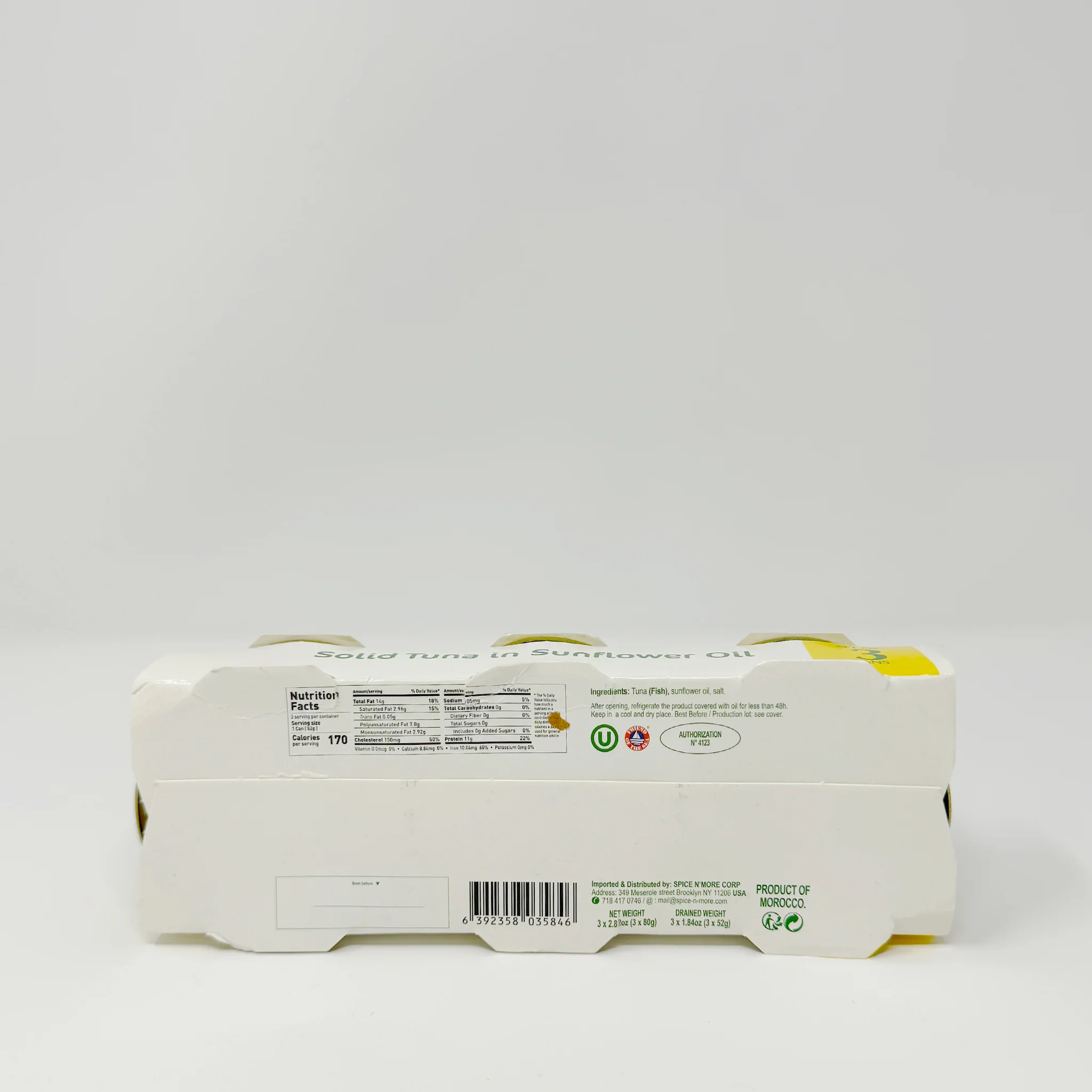 Casablanca Moroccan Solid tuna in Sunflower oil 3pack - Image 2