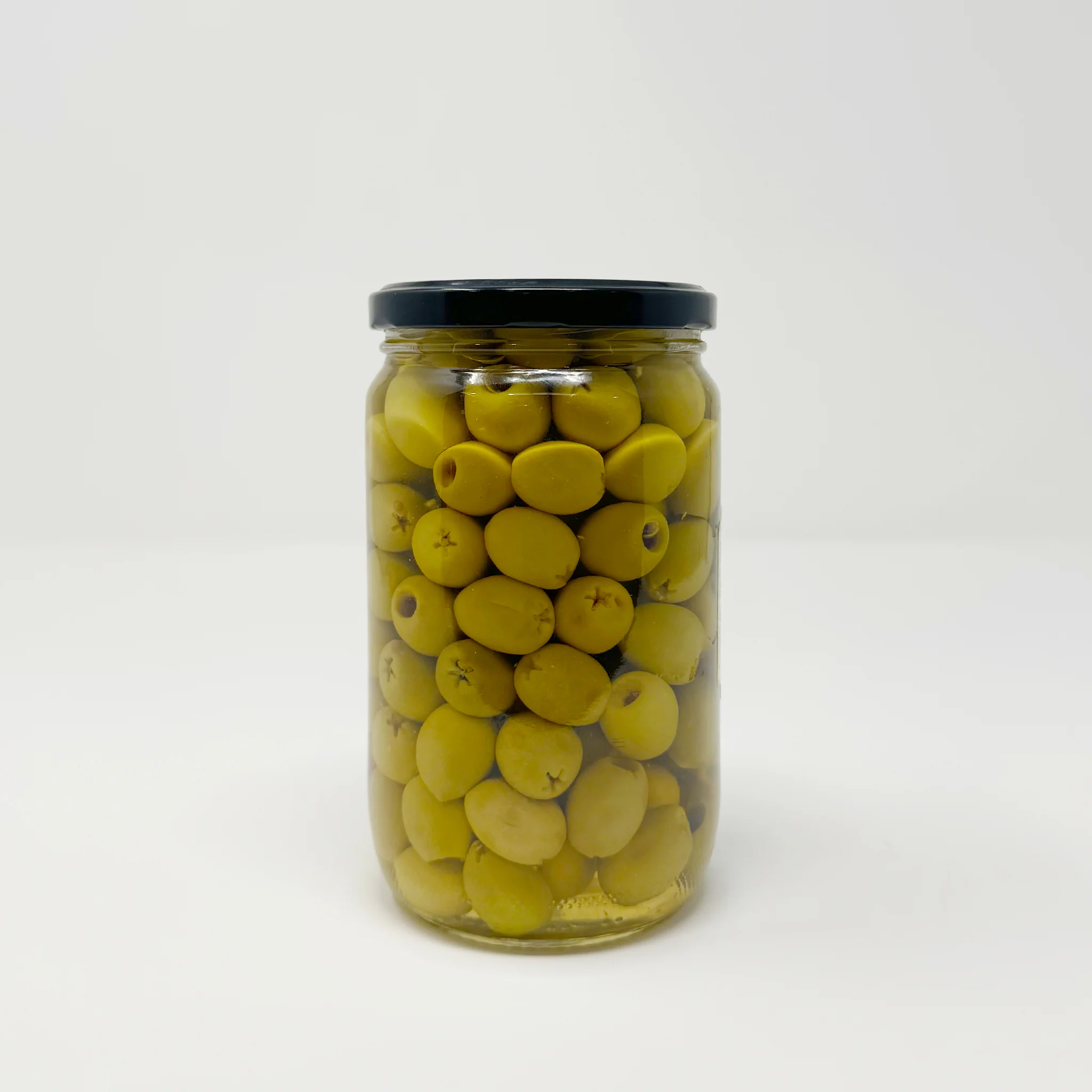 Casablanca pitted green olive glass 35.28 oz - Image 2