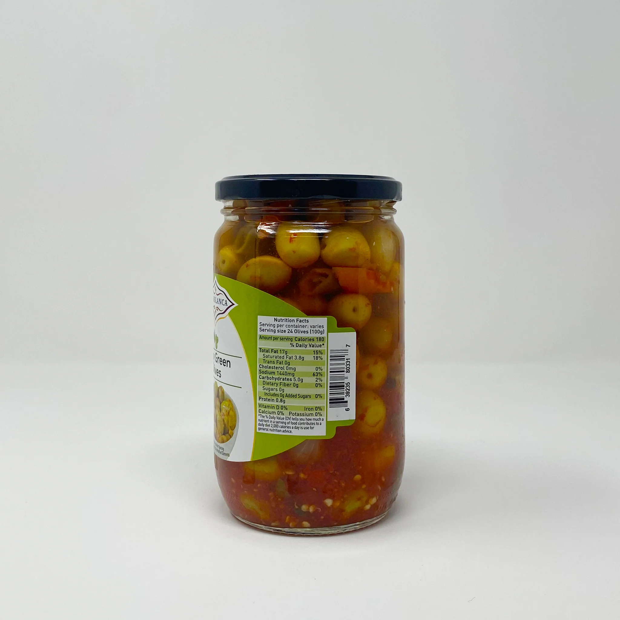 Casablanca Moroccan spicy green olive glass - Image 3