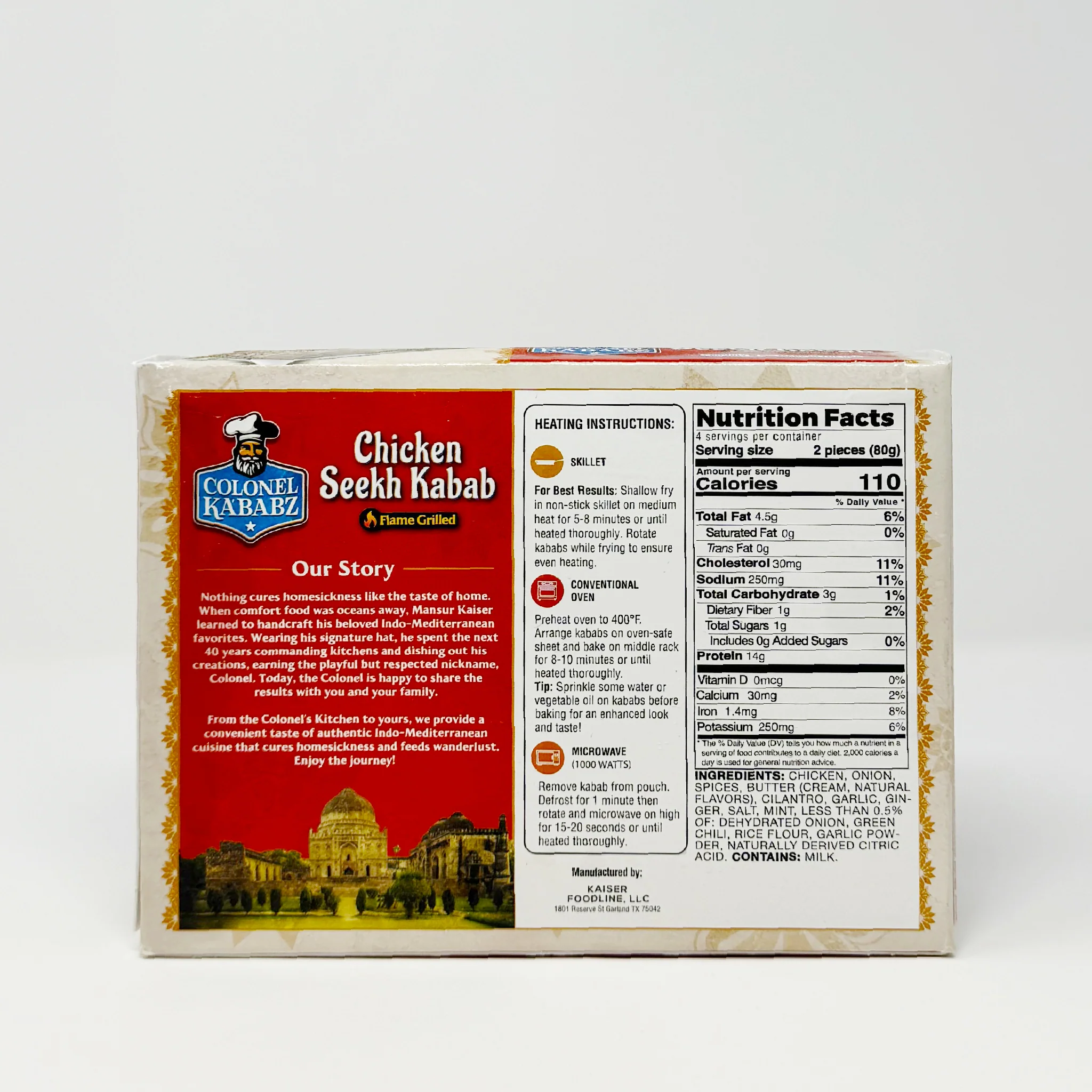 Colonel Kababz Chicken Seekh Kabab 312g (In-Store Only) - Image 2