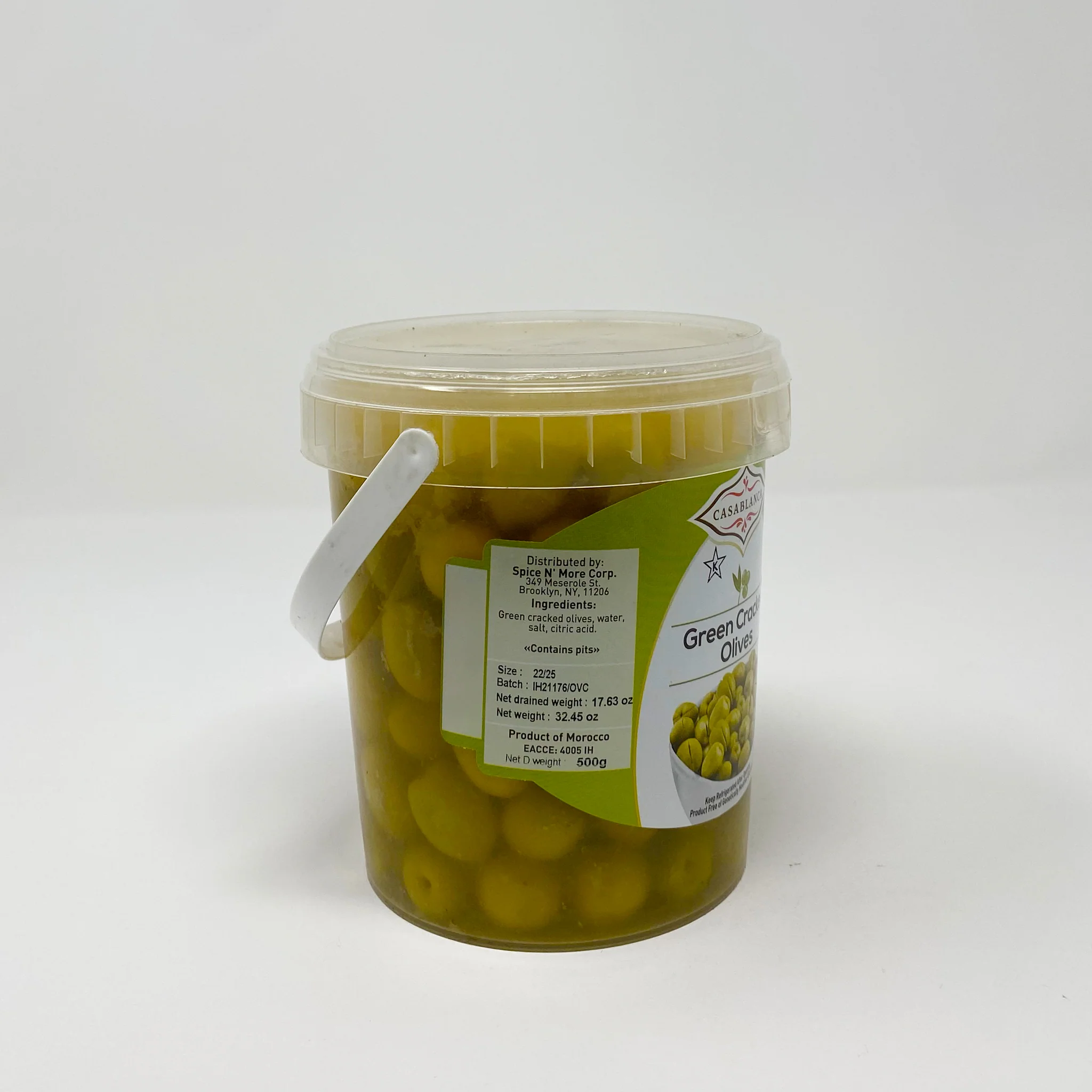 Casablanca Moroccan green olives 500g - Image 3