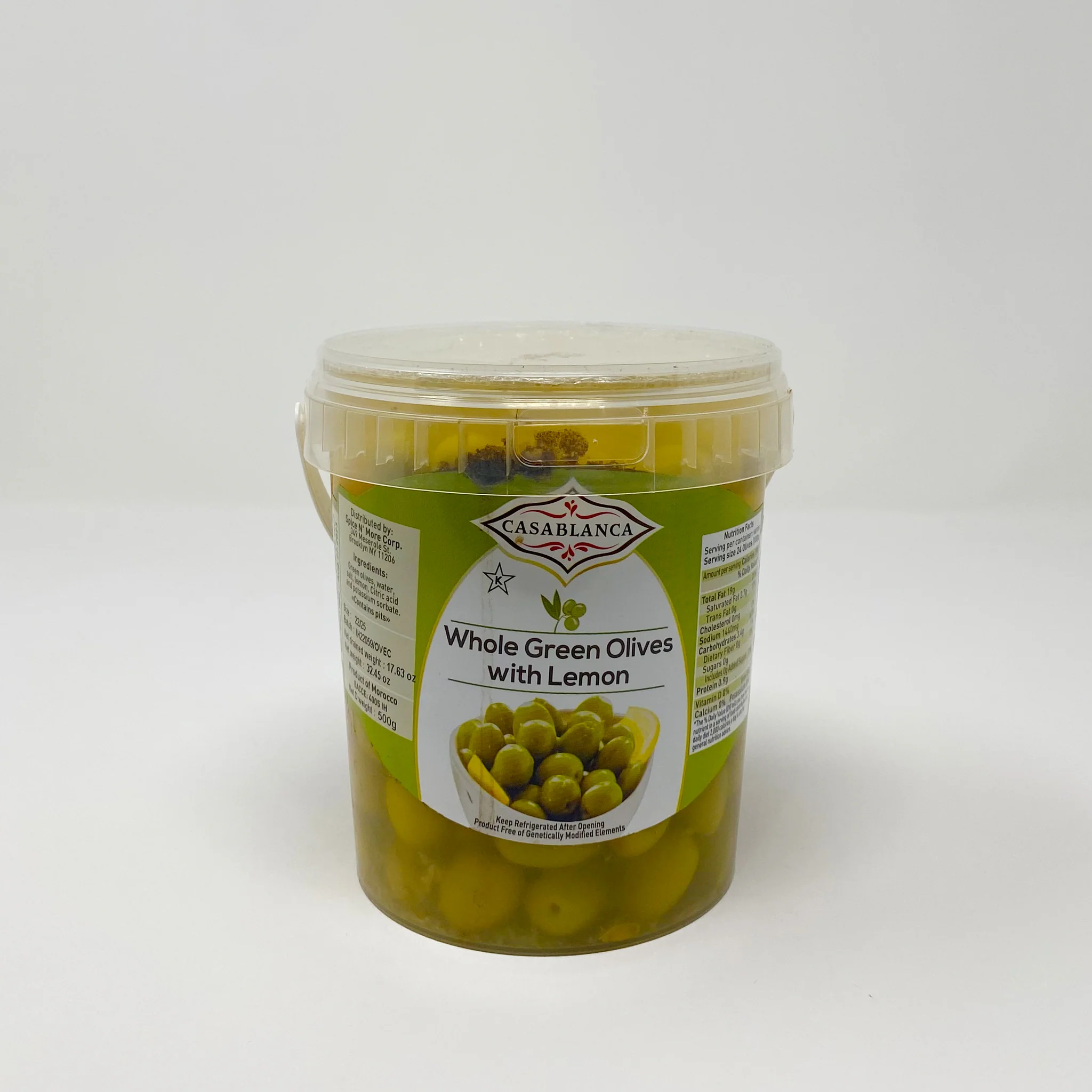 Casablanca Moroccan green olives 500g - Image 4