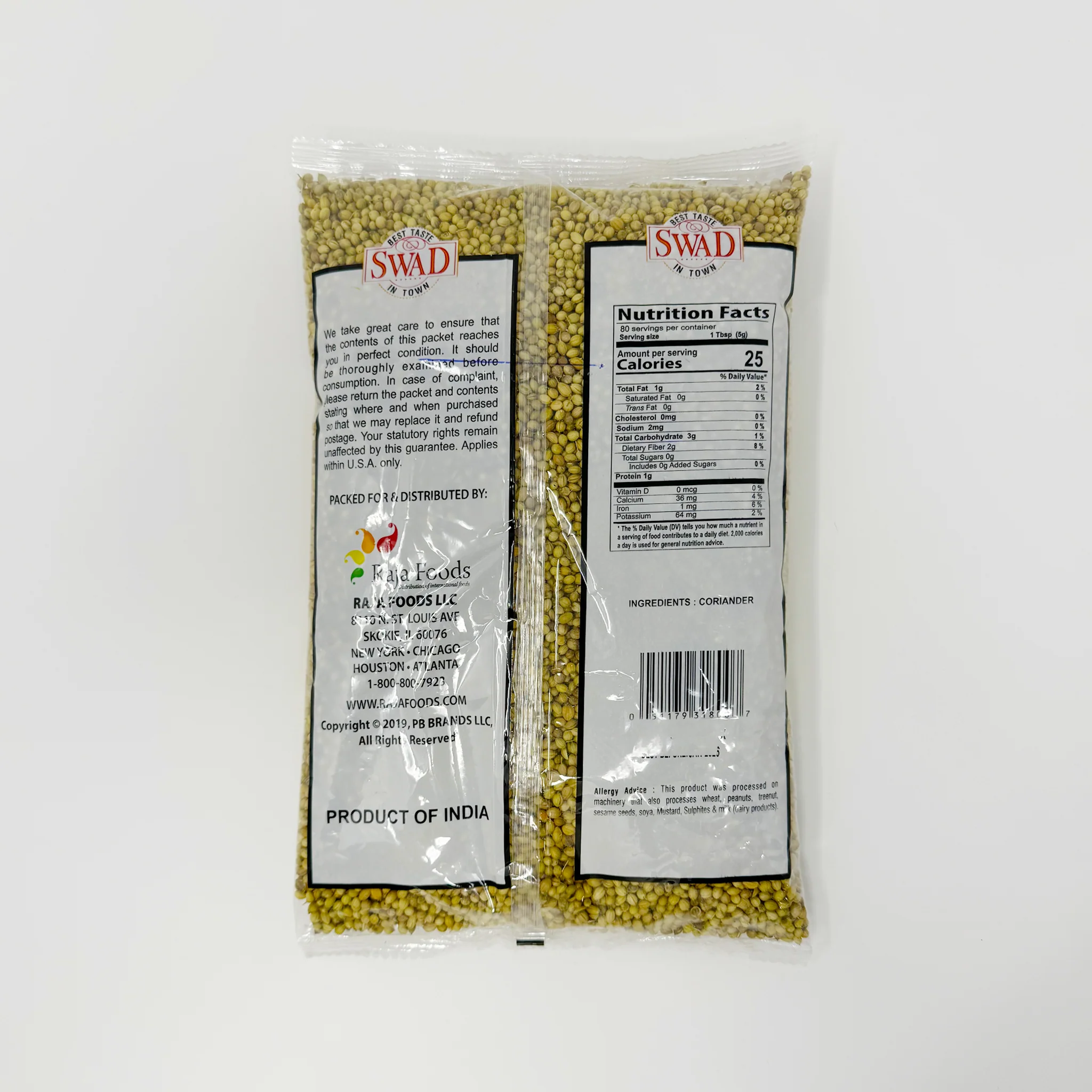 Swad coriander seeds 400g - Image 2