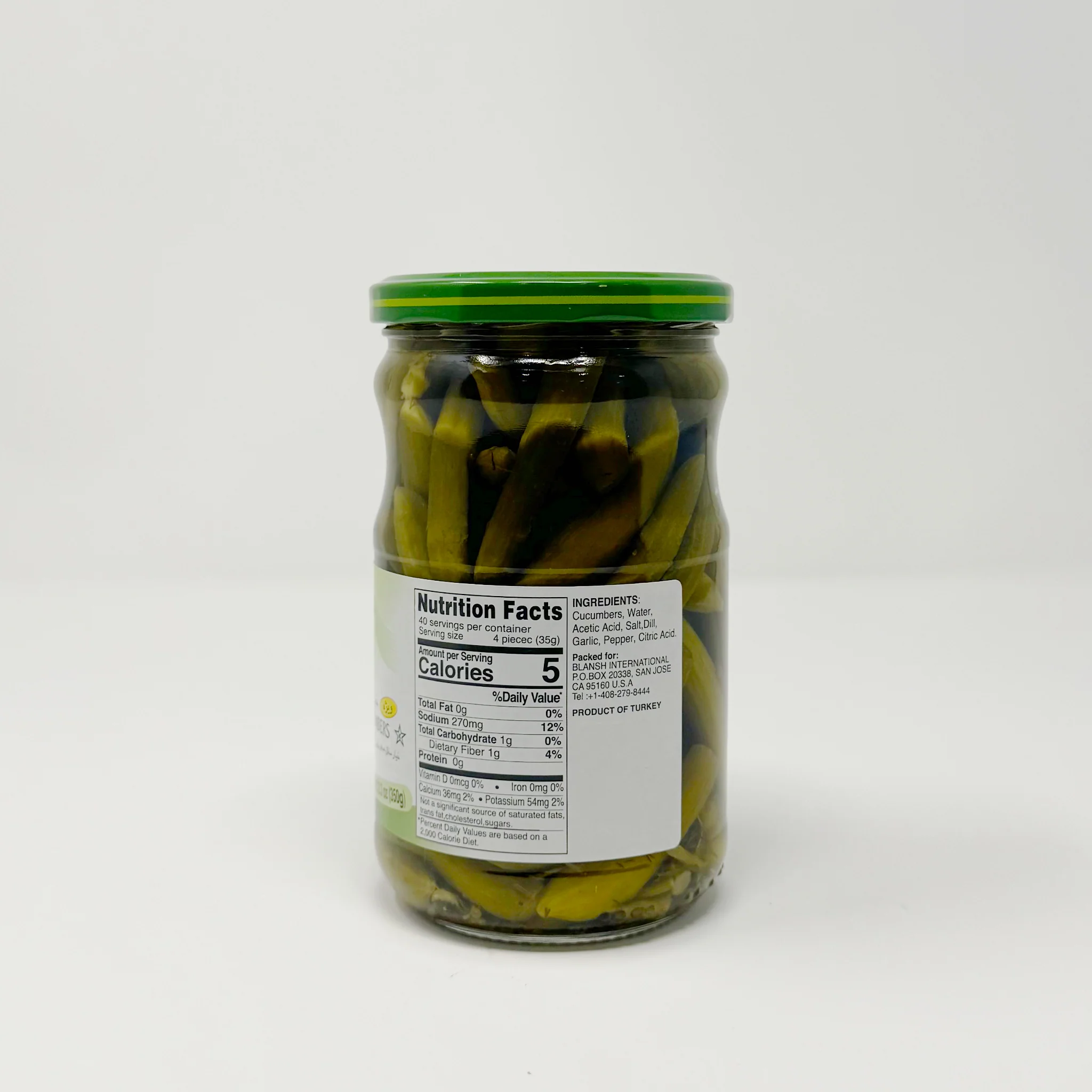 Zarrin pickled midget cucumber 640g - Image 2