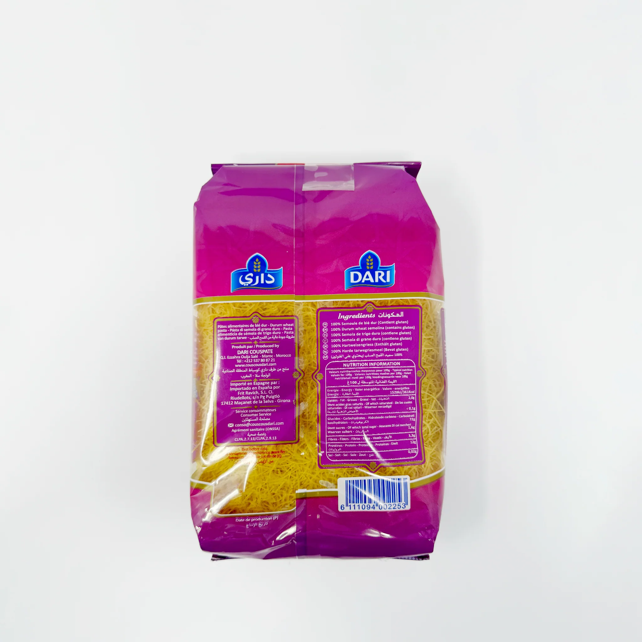 Dari Angel hair pasta 500g - Image 2