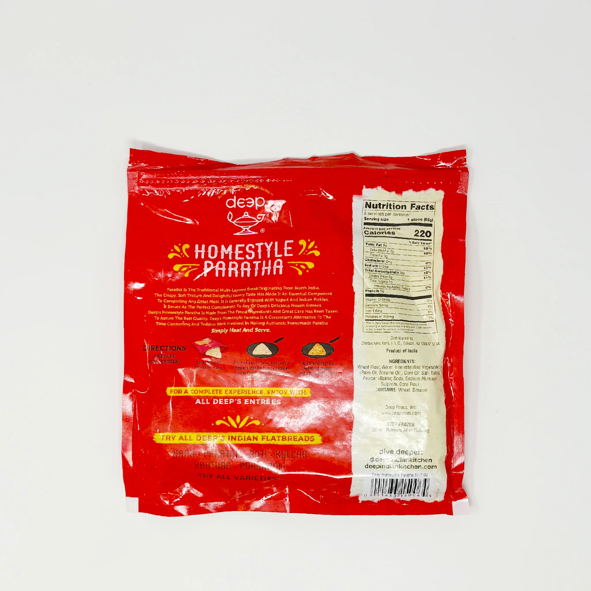 Deep Homestyle paratha 5 pack (In-Store Only) - Image 2