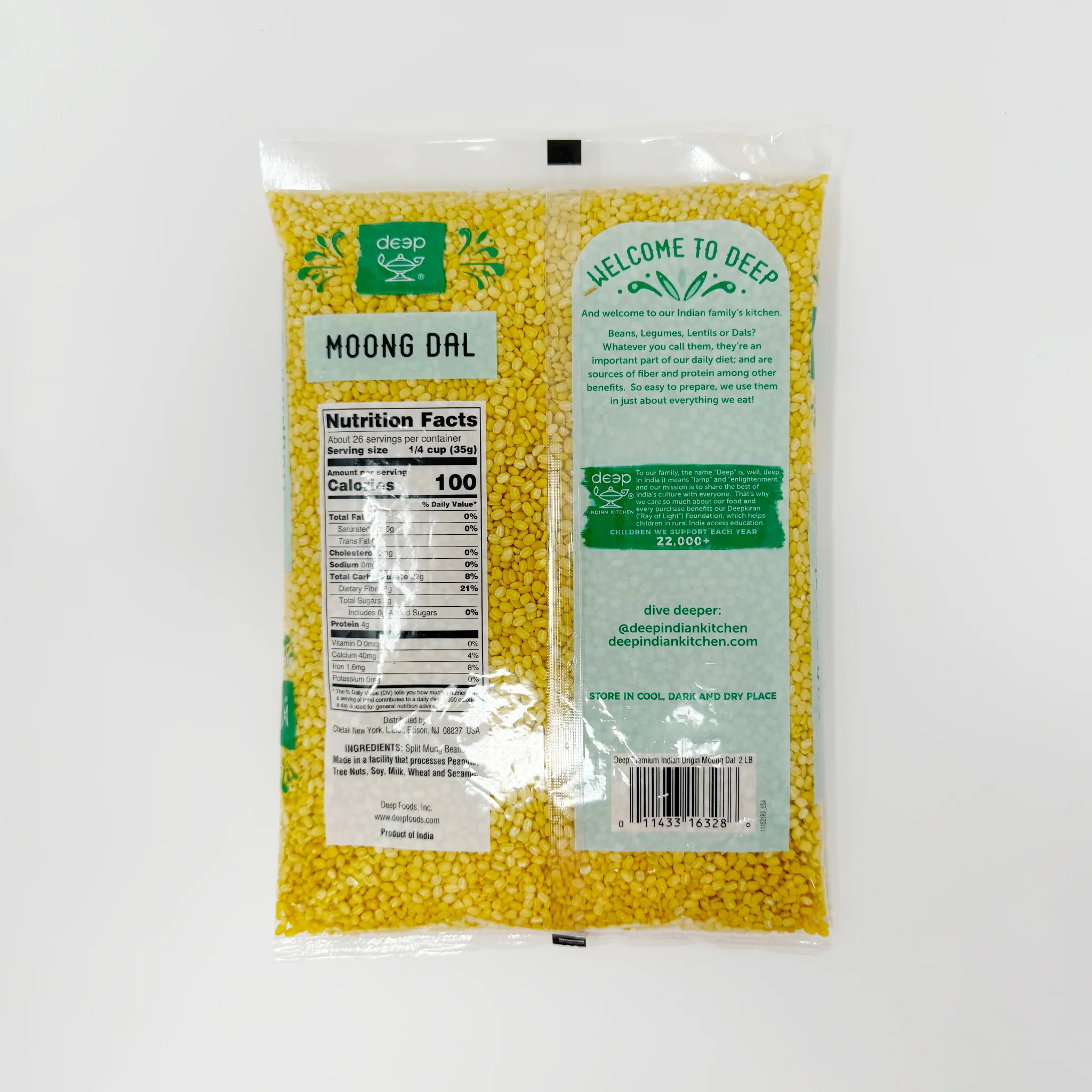 Deep split lentils Moong dal 2lb - Image 2