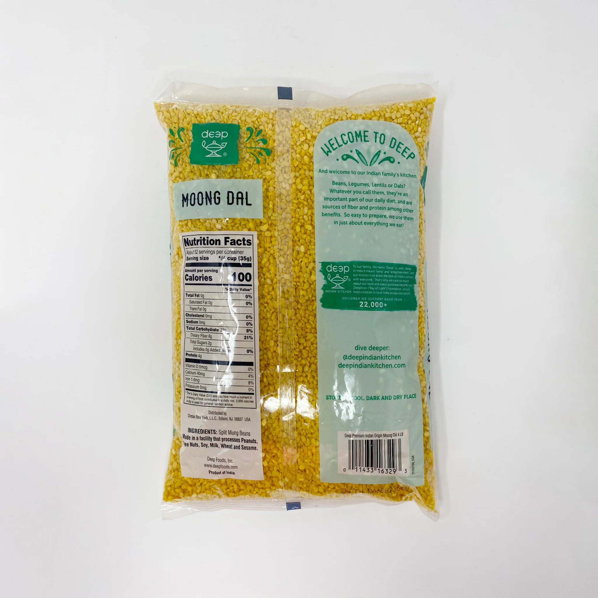Deep split lentils Moong dal 4lb - Image 2