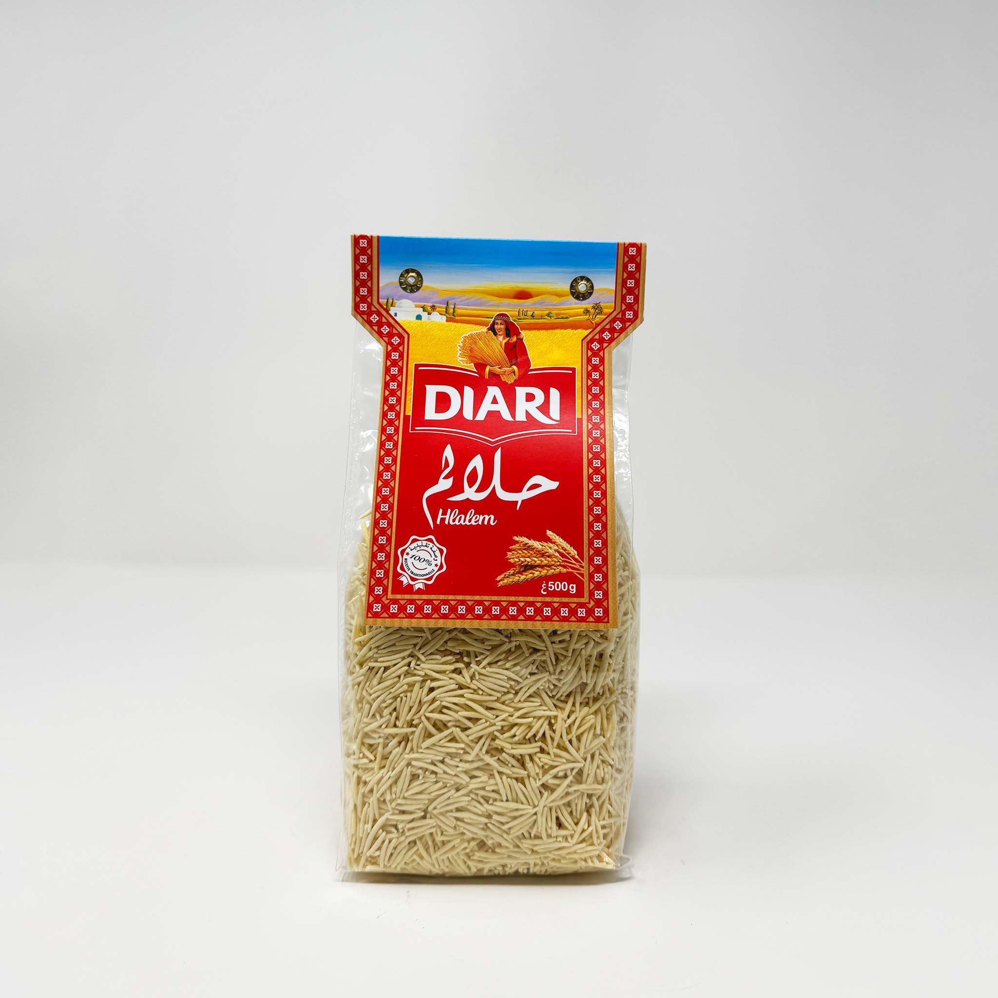 Diari Tunisian Hlalem Durum Wheat semolina 500g