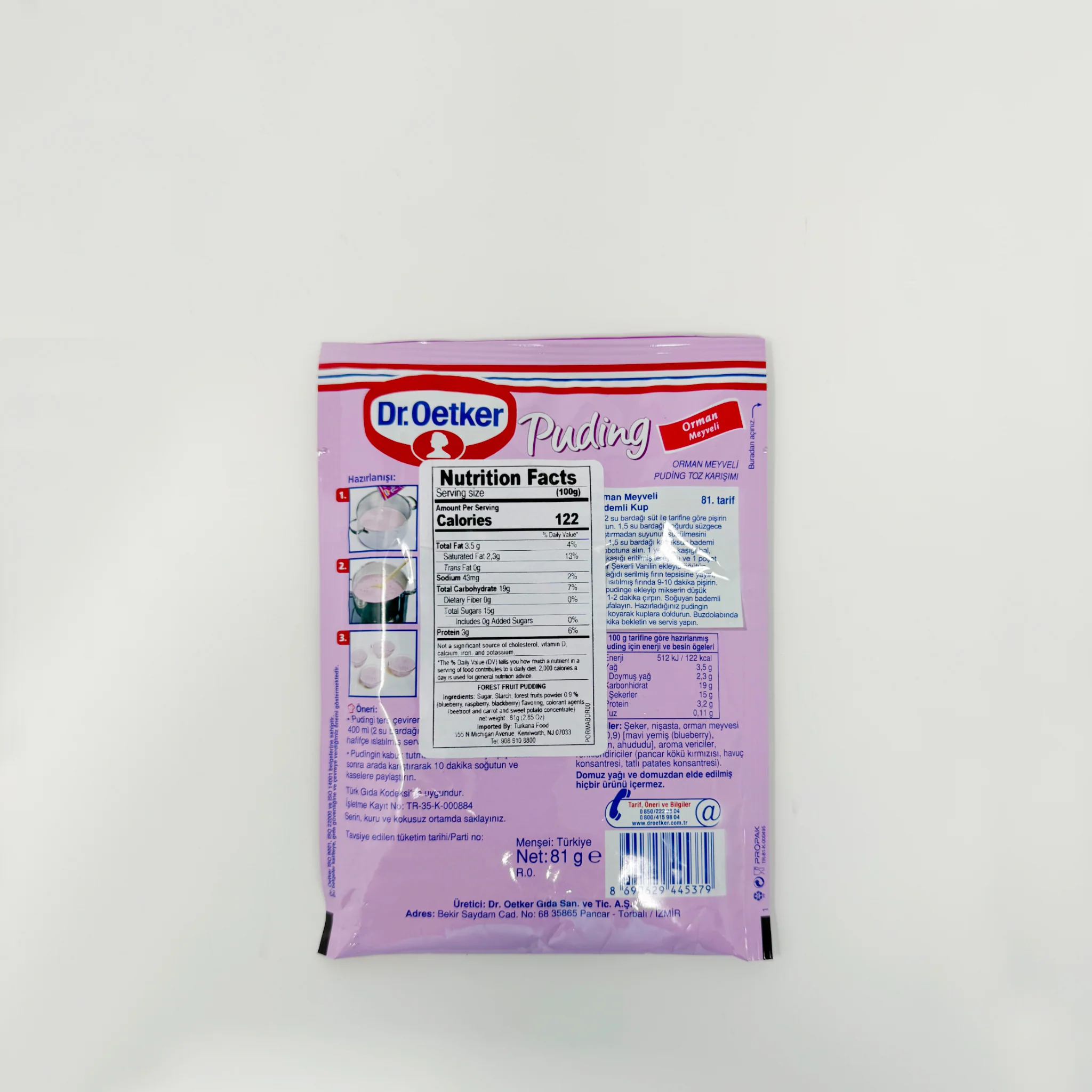 Dr Oetker Orman Meyveli pudding 81g - Image 2