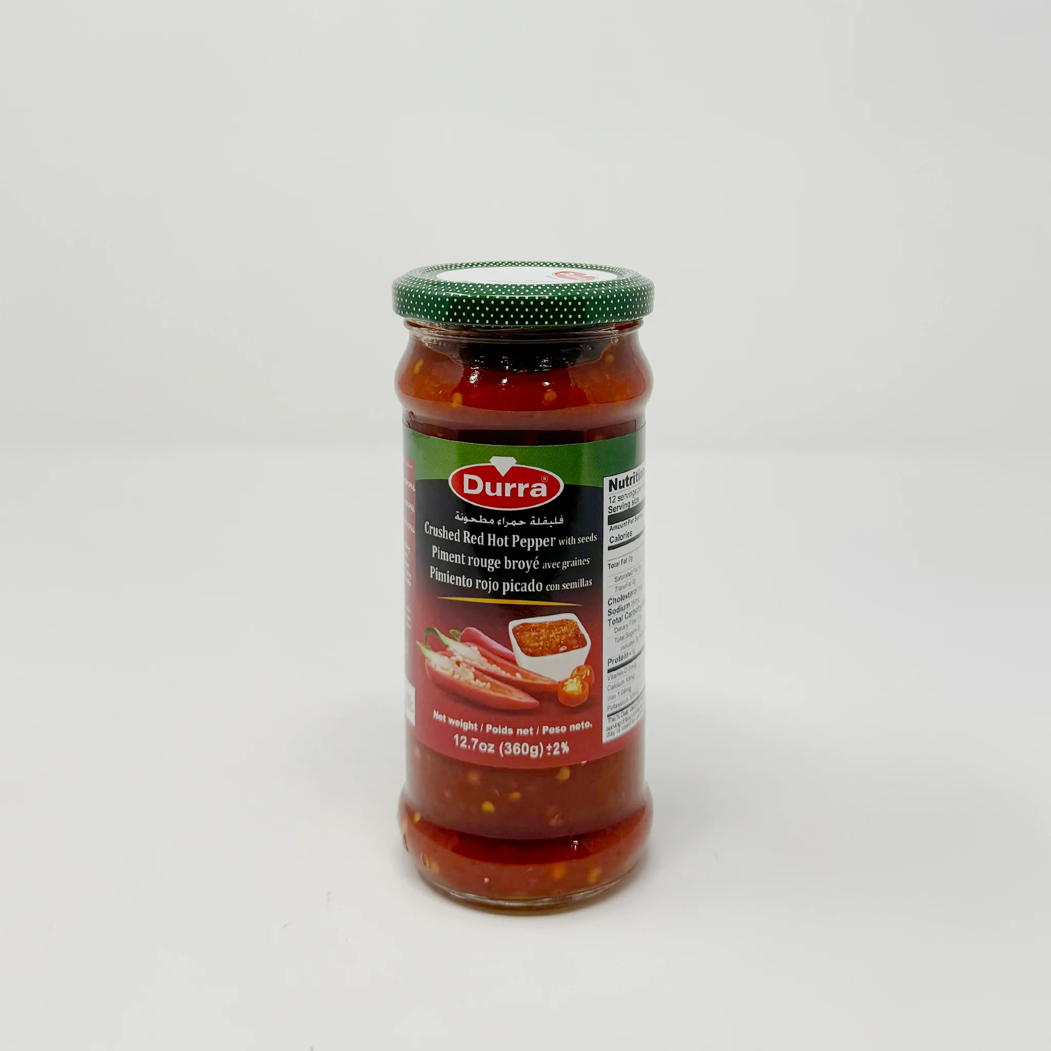 Durra hot Crushed pepper 360g