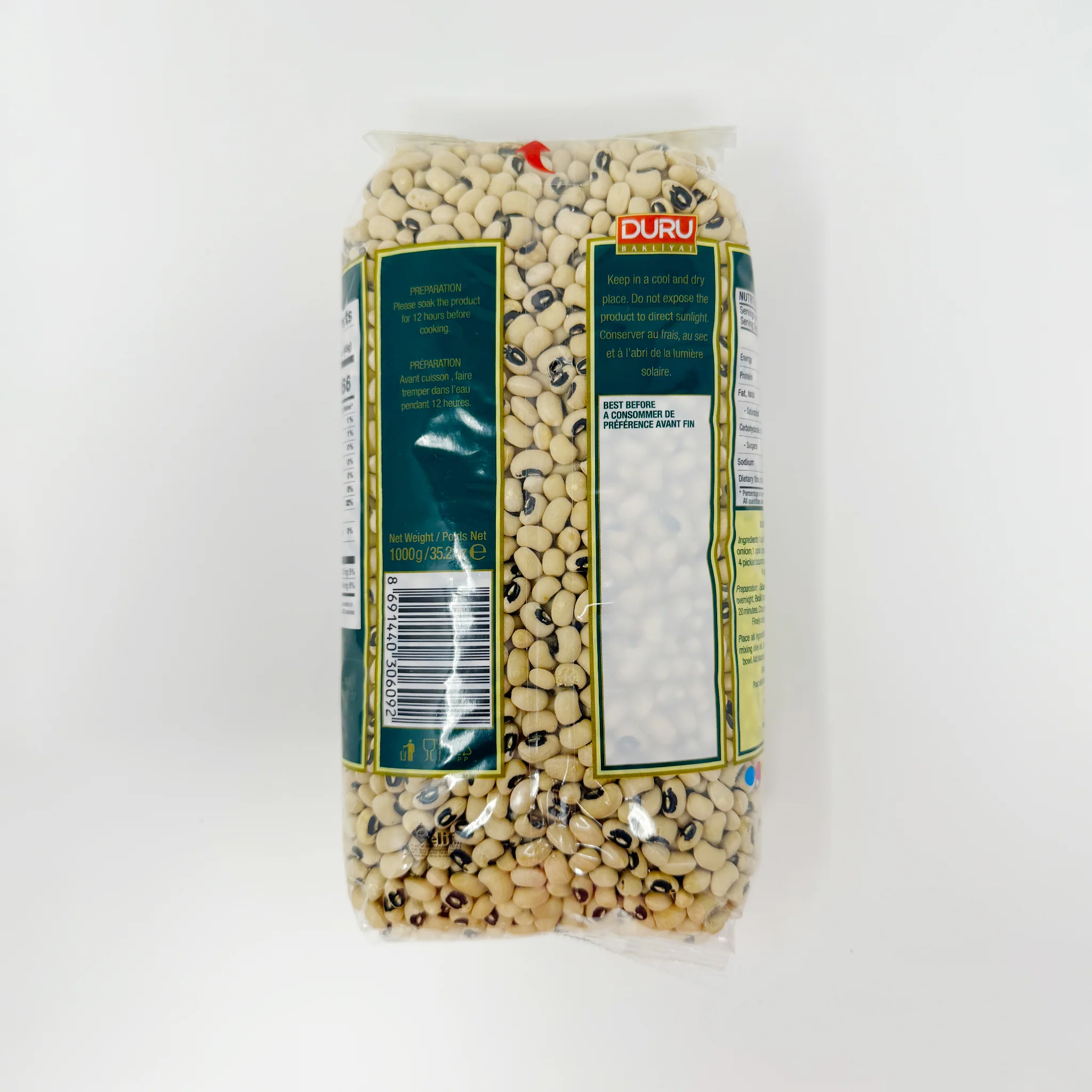 Duru Black Eyed Beans 35.2oz - Image 2