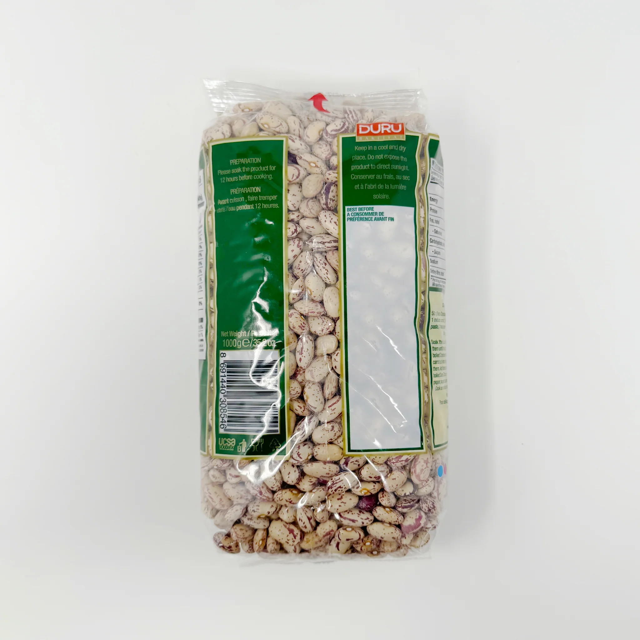 Duru Cranberry beans White 1kg - Image 2