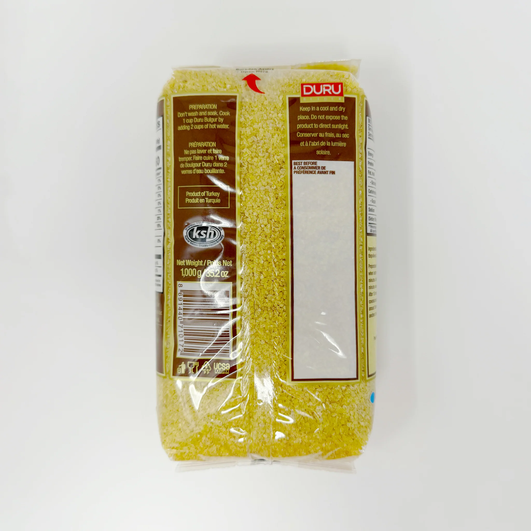 Duru Medium Coarse Bulgur 1kg - Image 2