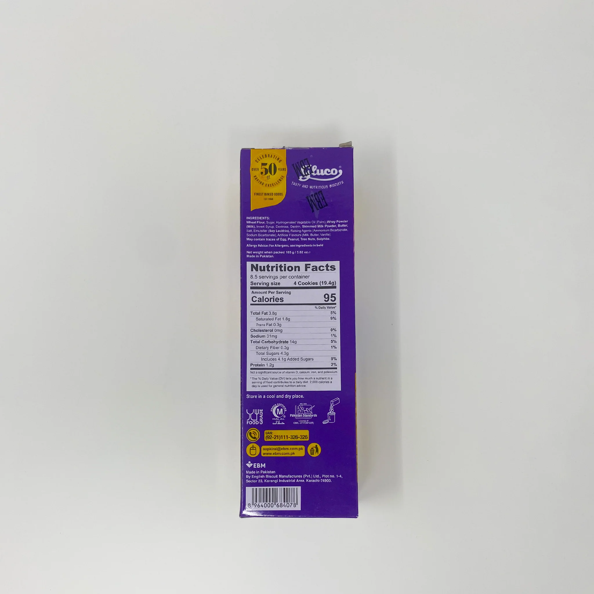 EBM Gluco biscuit 165g - Image 2