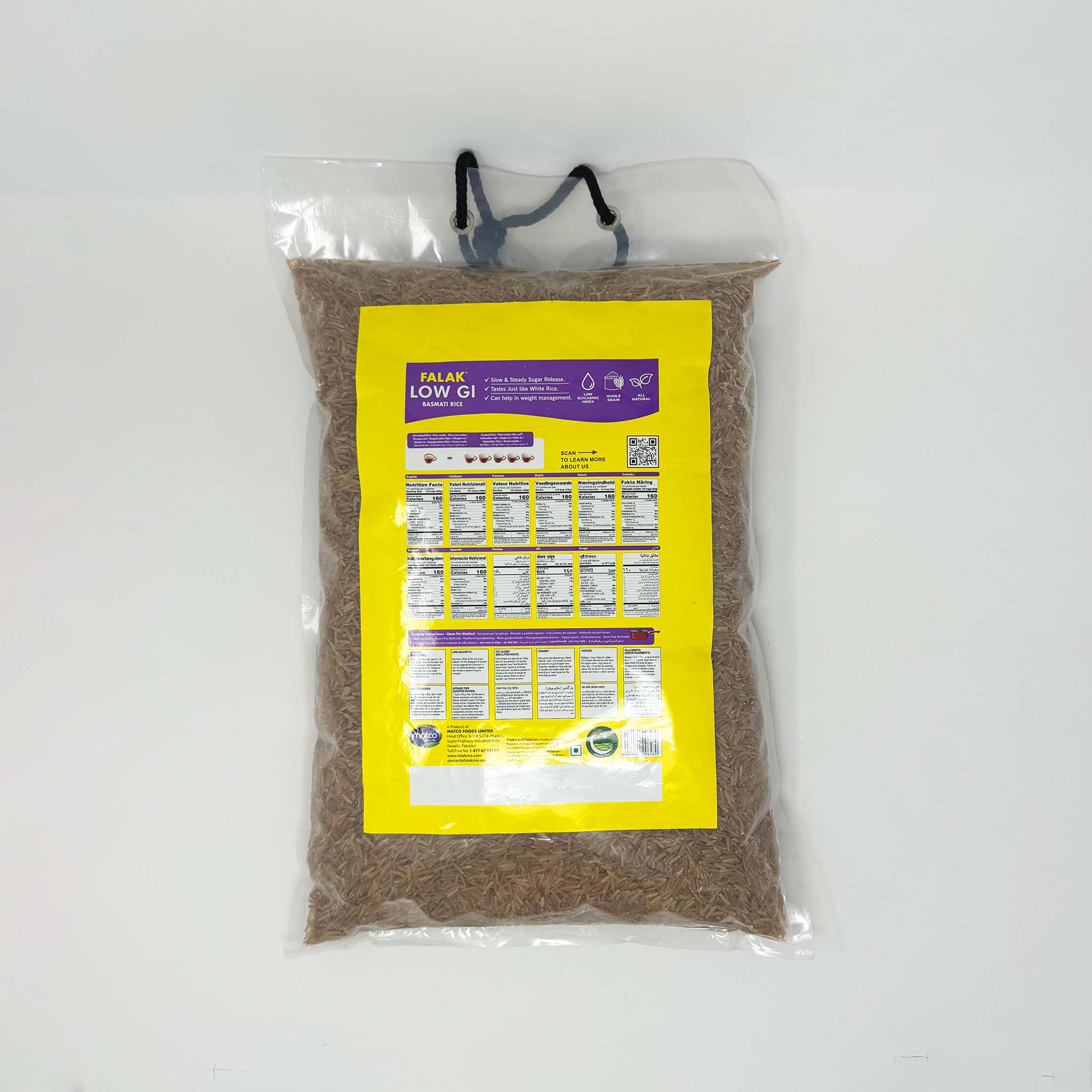 Falak Low GI Basmati Rice 10 lb (In-Store Only) - Image 2