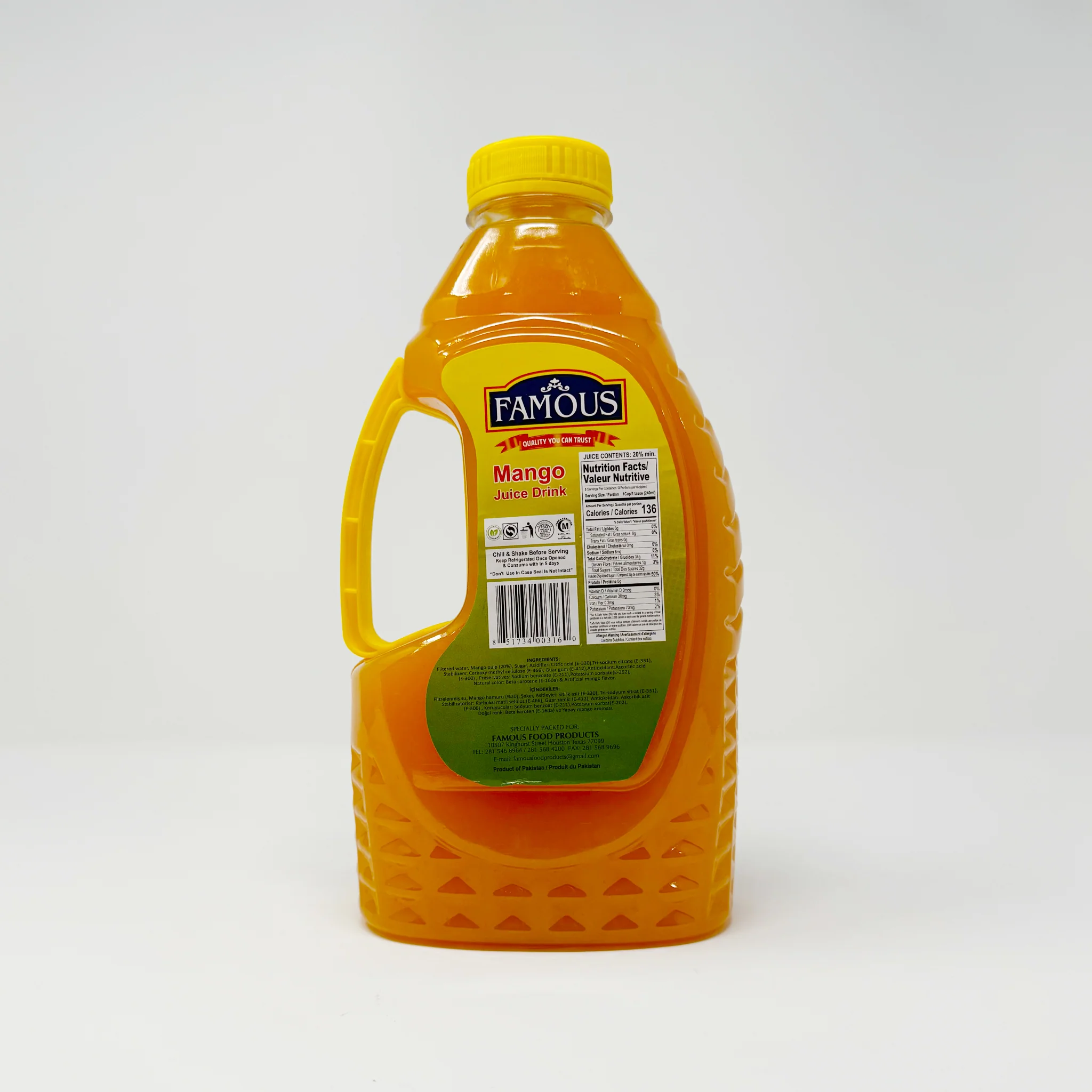 Famous Mango Juice Drink 2.1L - Image 2