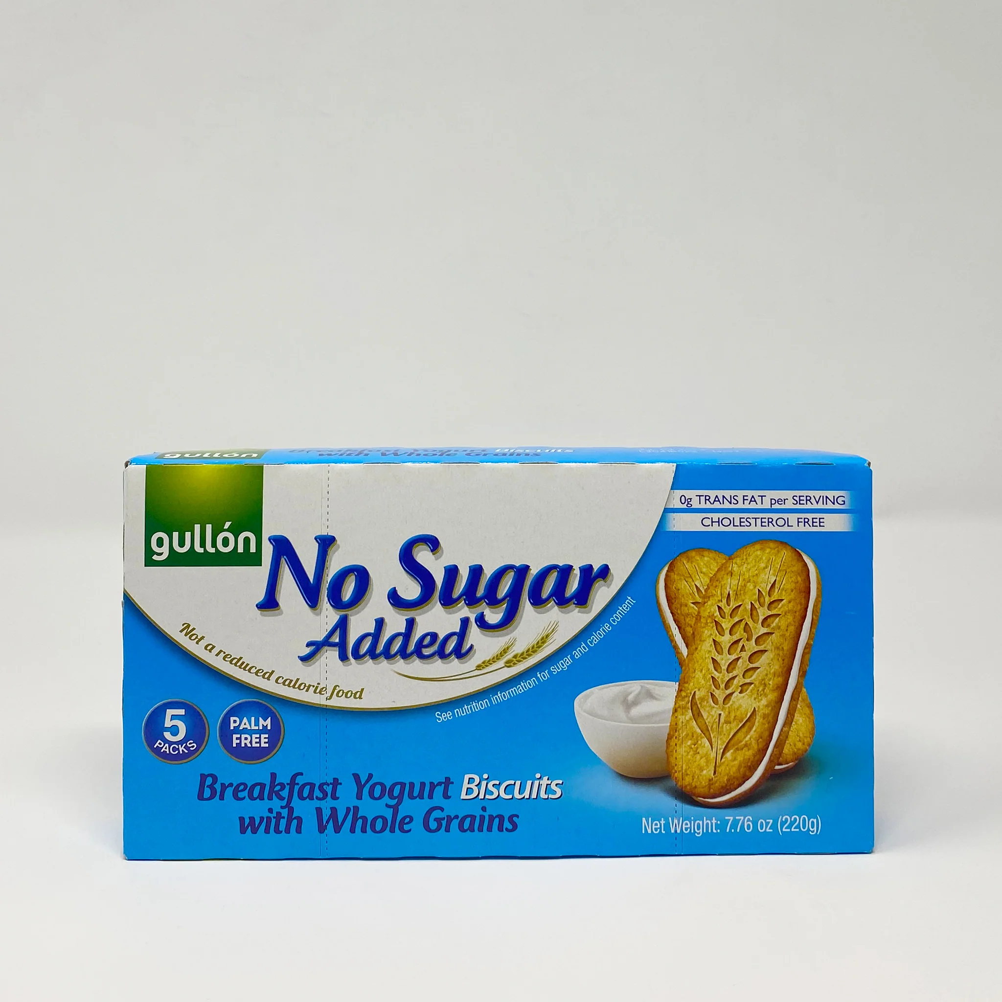 Gullon no sugar added breakfast yogurt biscuits 220g