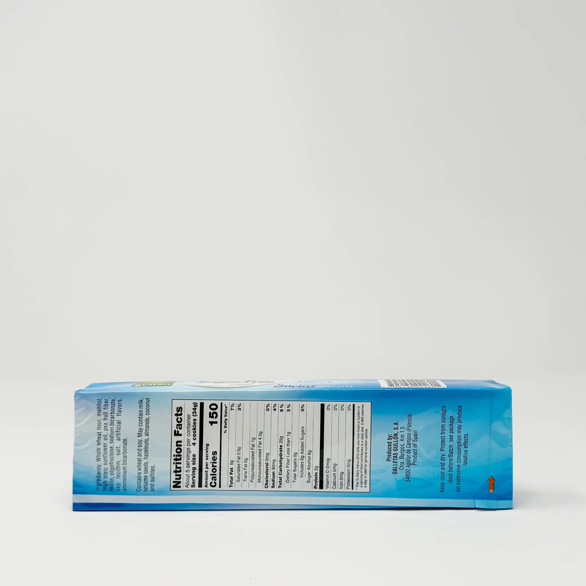 Gullon Sugar Free Social Biscuit 170g - Image 2