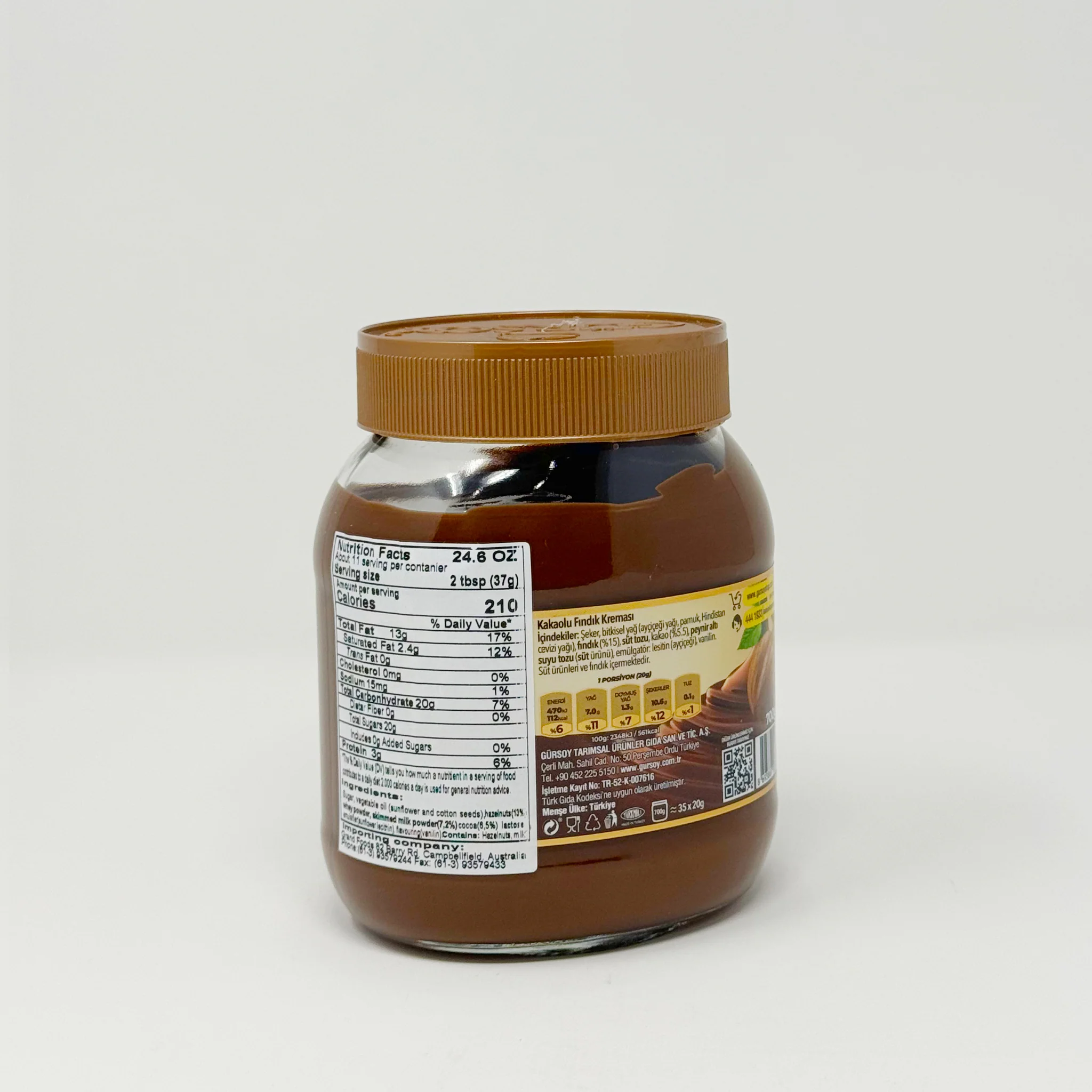 Gursoy Spread hazelnuts Chocolate 700g - Image 2