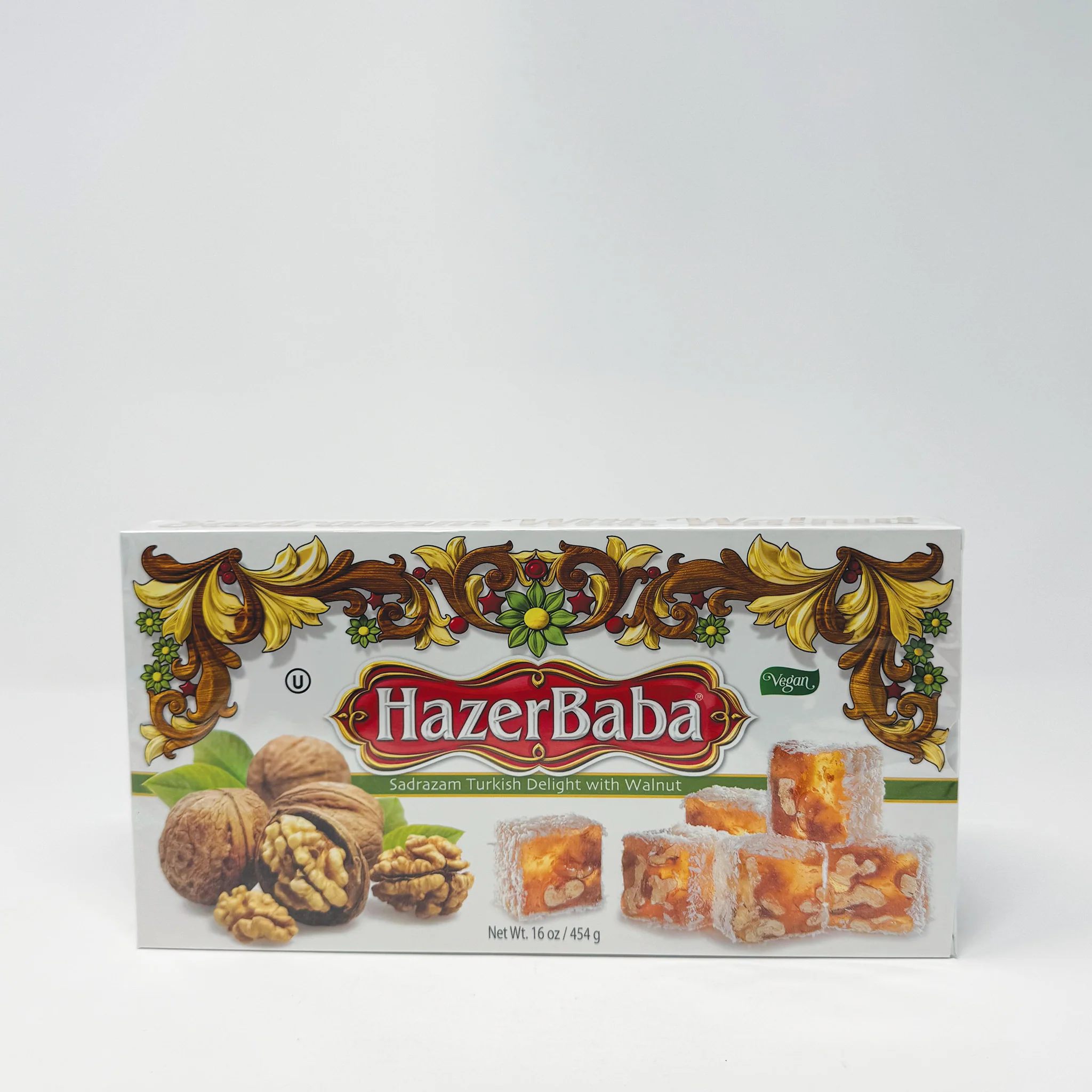 HazerBaba Turkish Delight with Walnut 454g