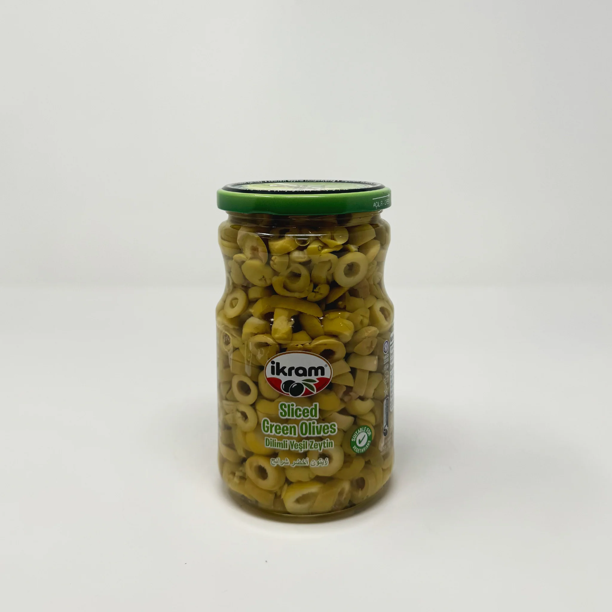 Ikram Sliced Green olives 350g