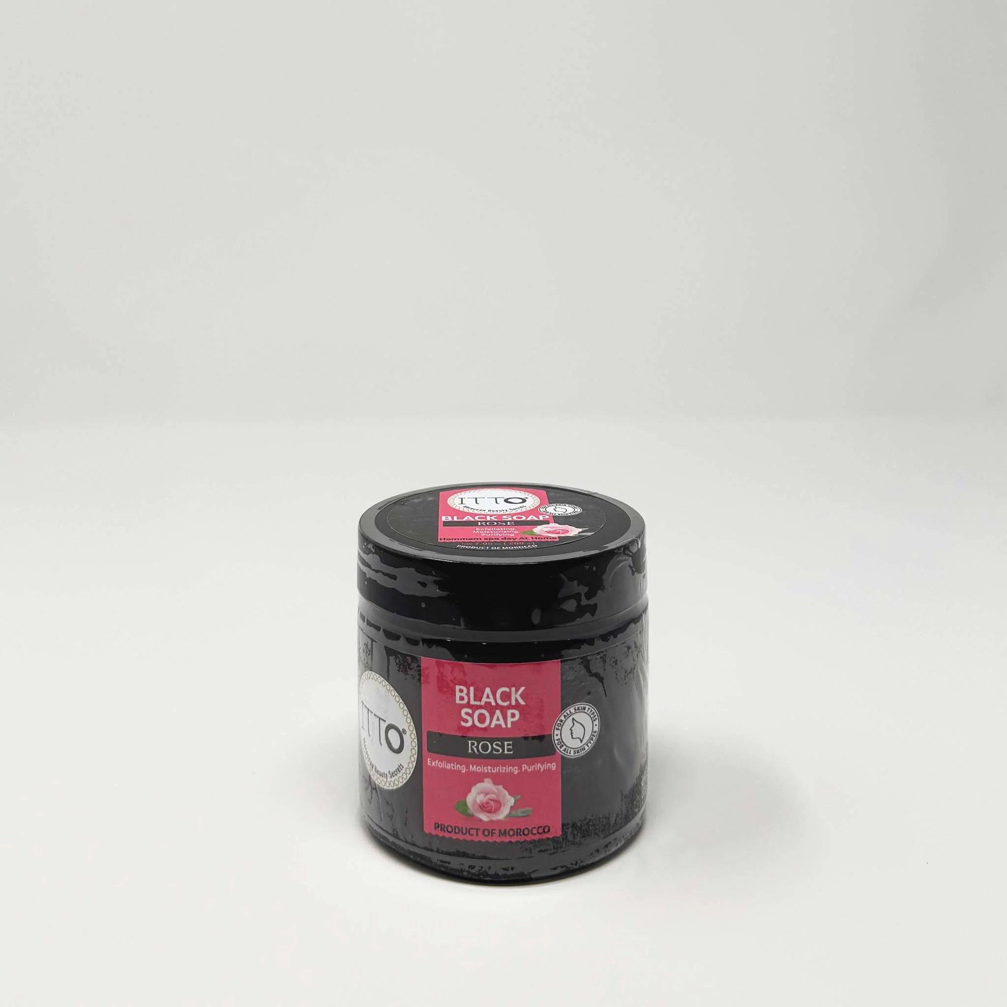 ITTO Moroccan rose Black soap 200g