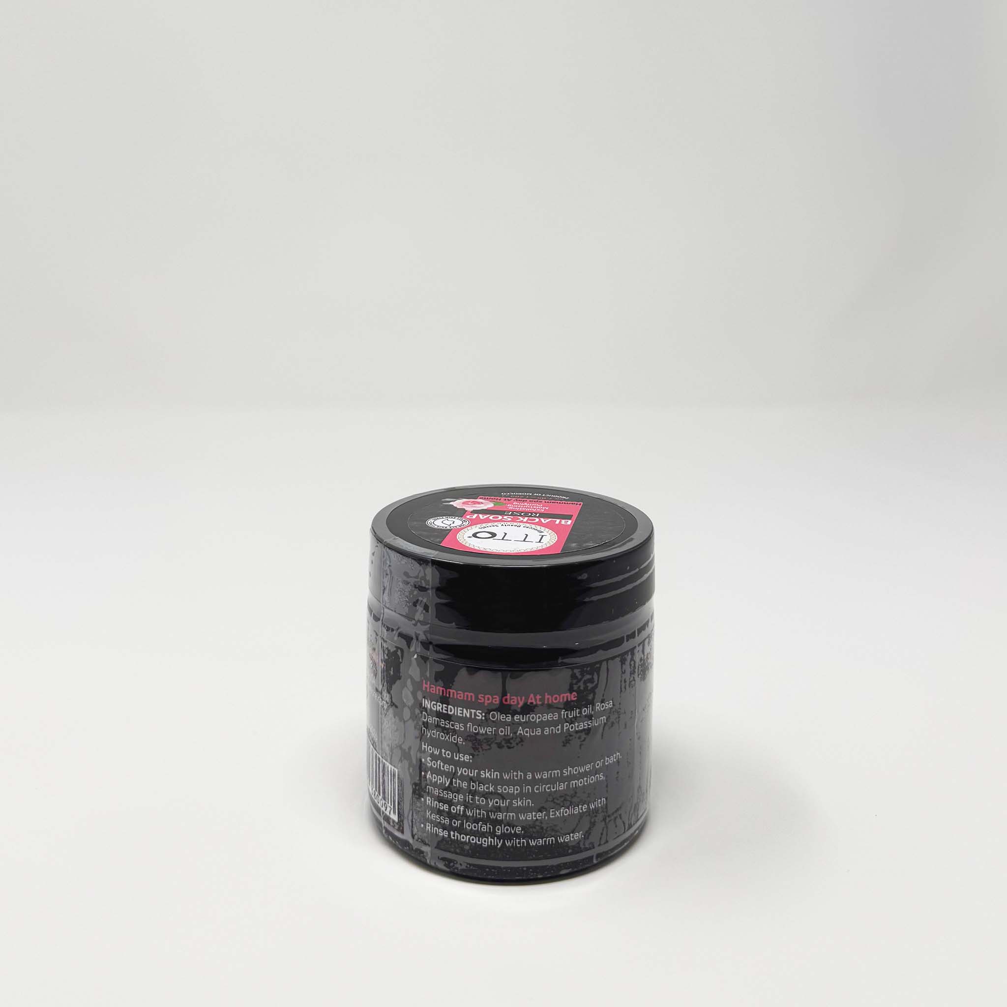 ITTO Moroccan rose Black soap 200g - Image 2