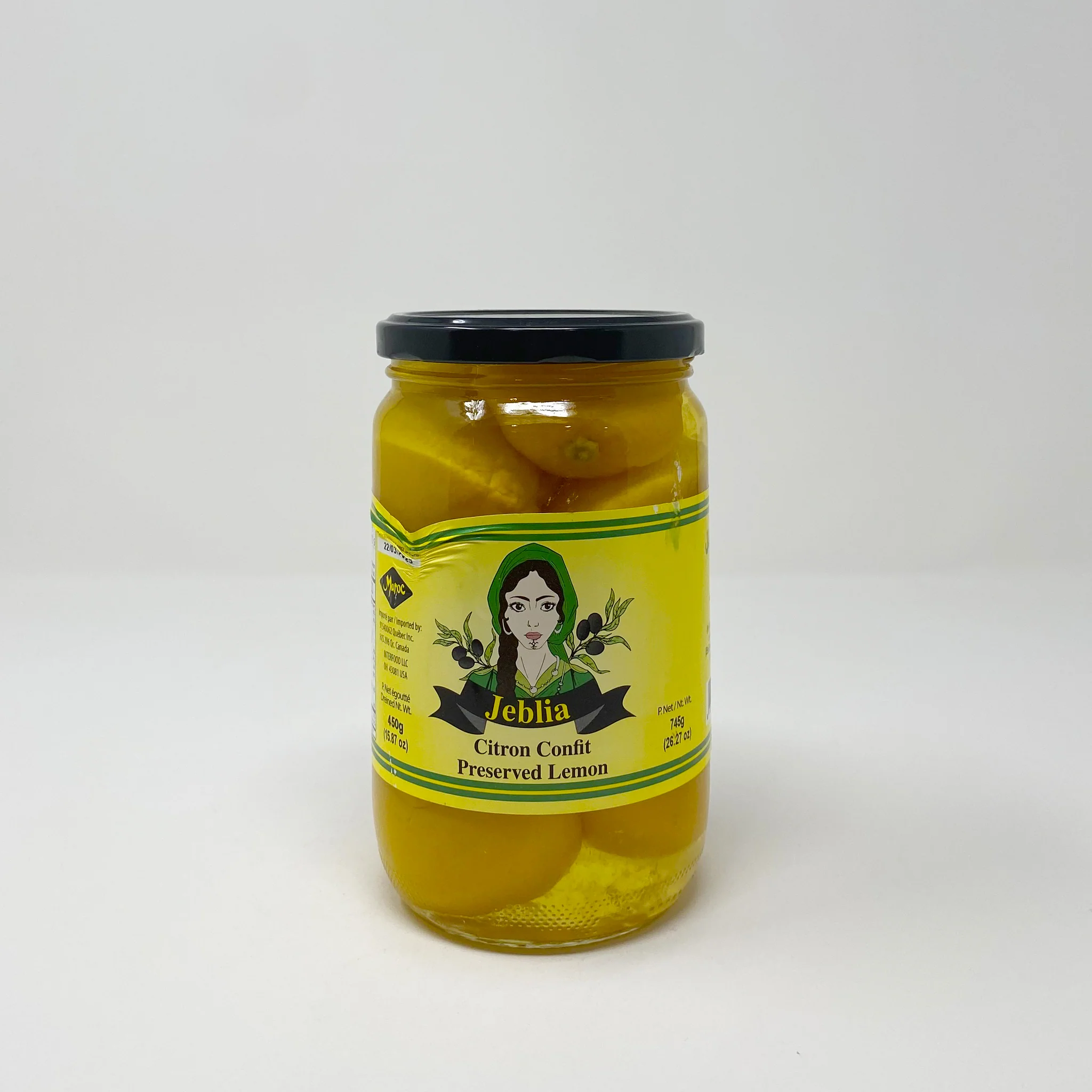 Jeblia preserved lemons glass