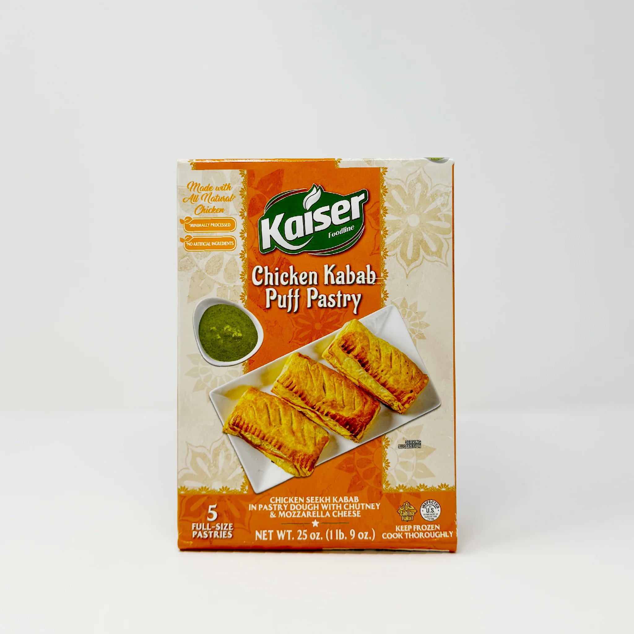 Kaiser Chicken Kabab puff pastry 25 oz (In-Store Only)
