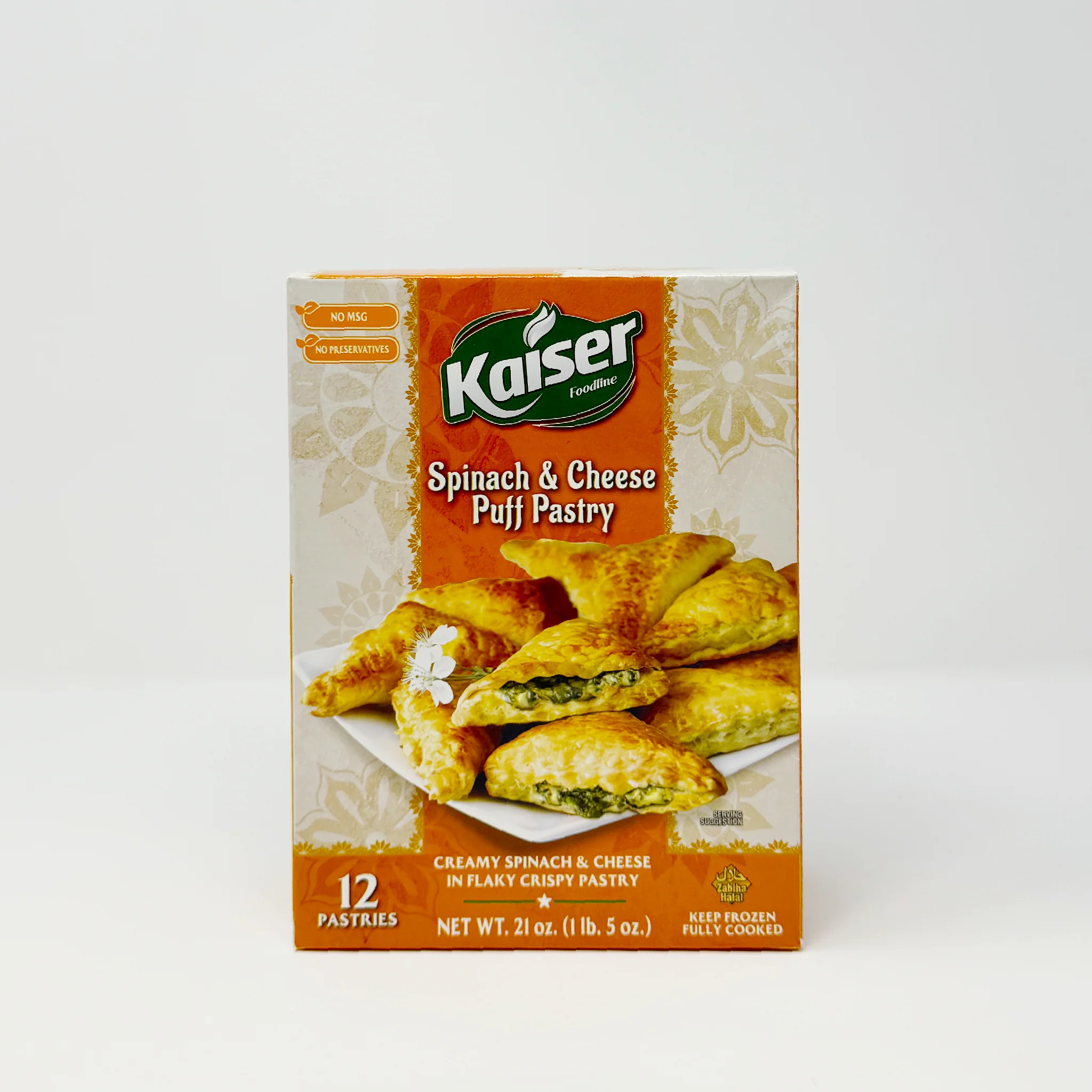Kaiser Spinach & Cheese puff pastry 21oz (In-Store Only)