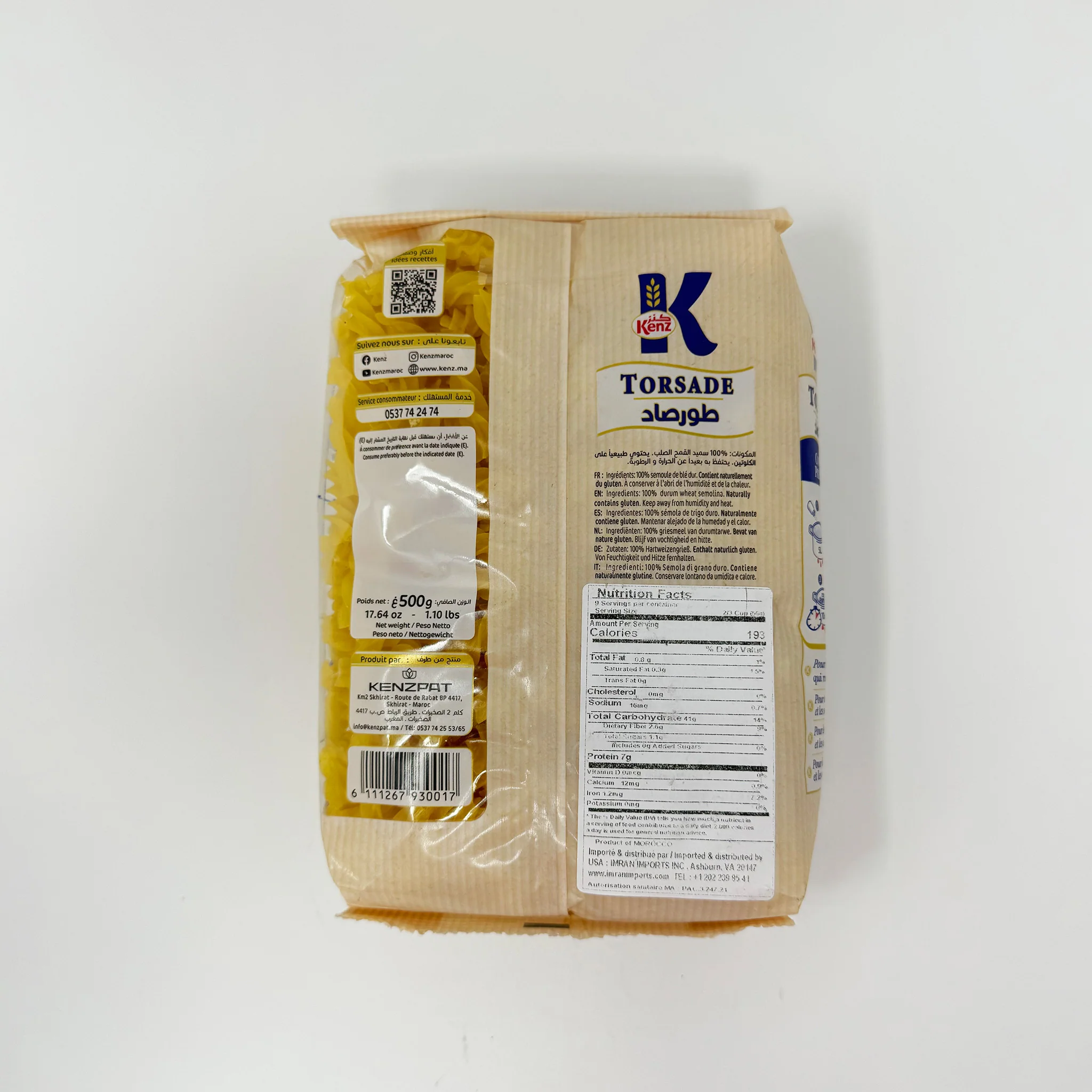 Kenz Torsade pasta 500g - Image 2