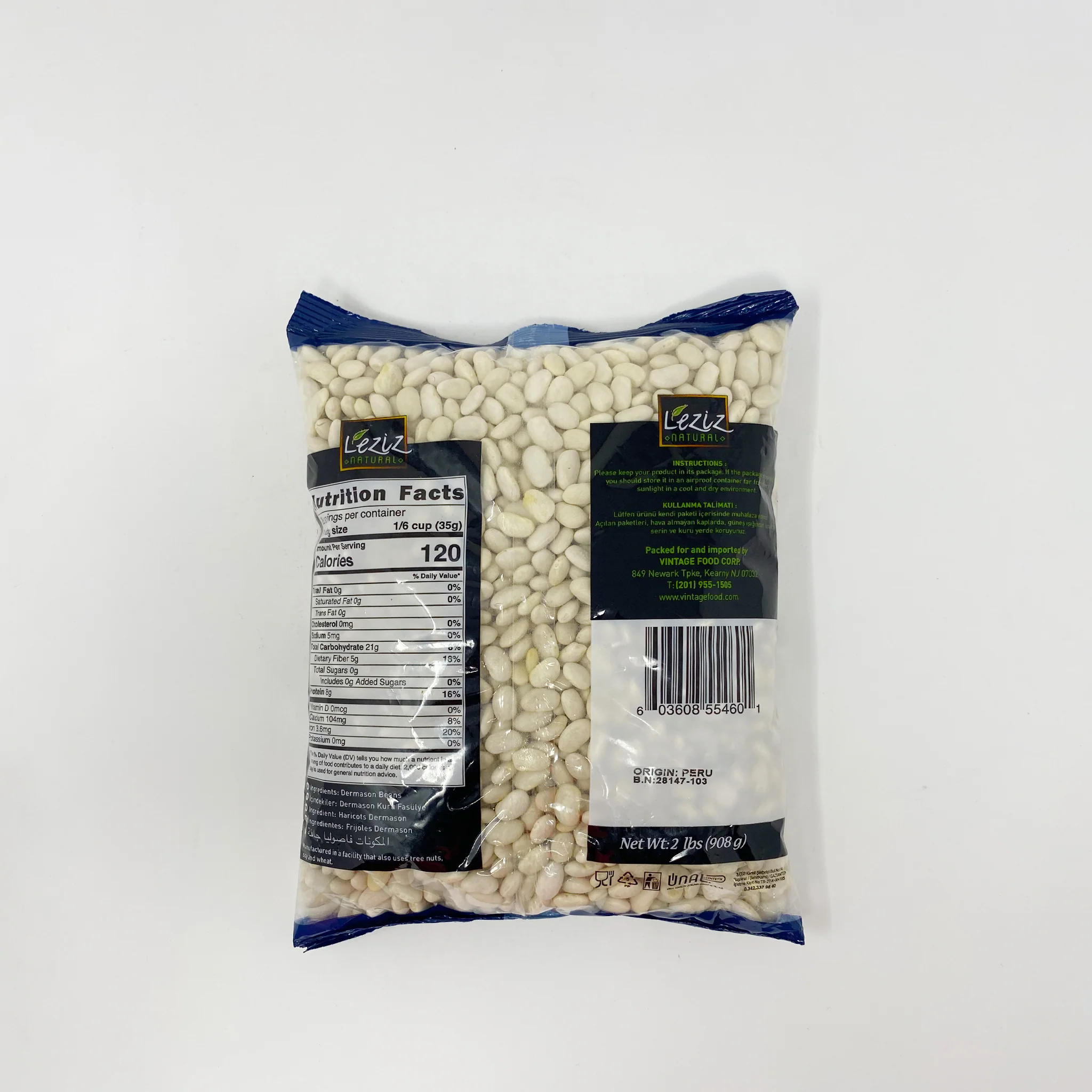 Leziz white beans 2 Lb - Image 2