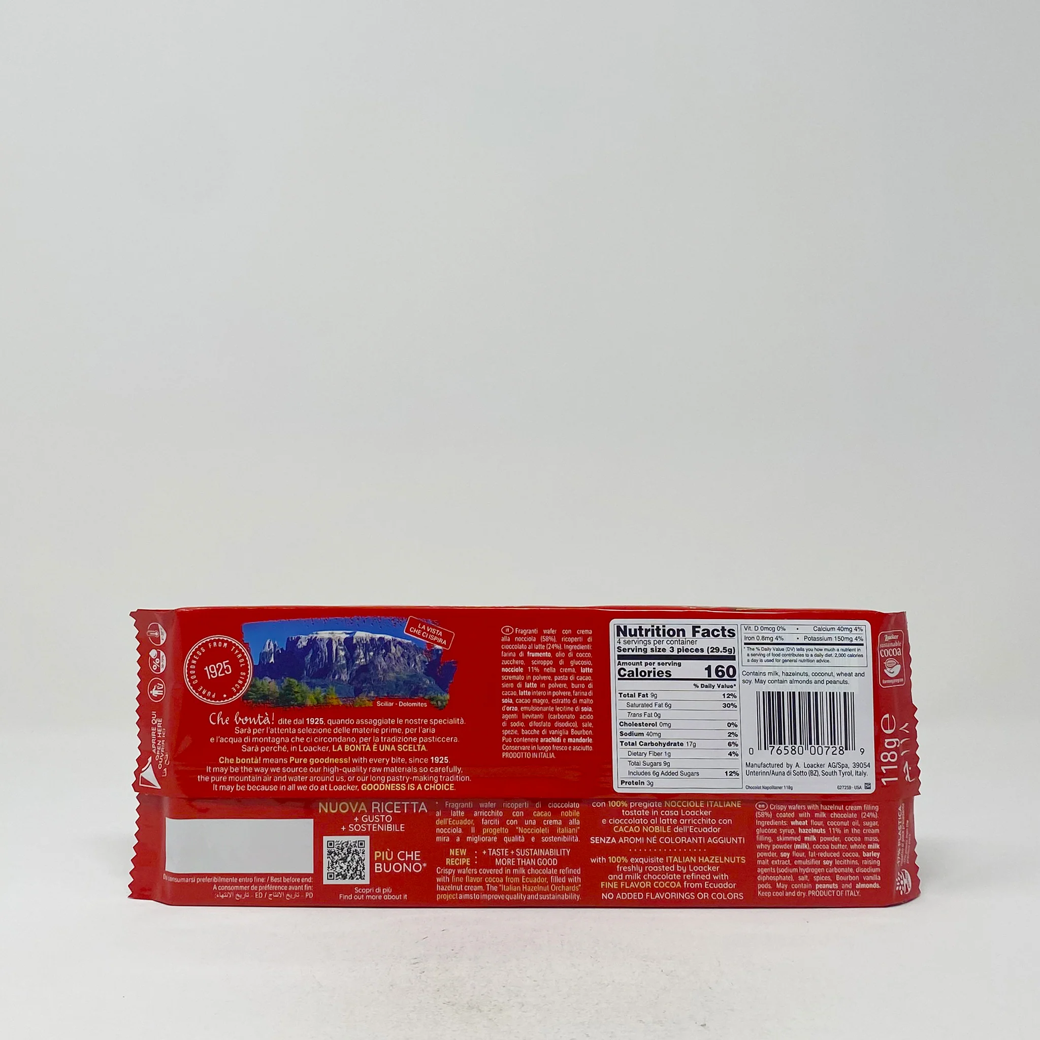 Loacker Thin chocolate wafer Napolitaner 118g - Image 2