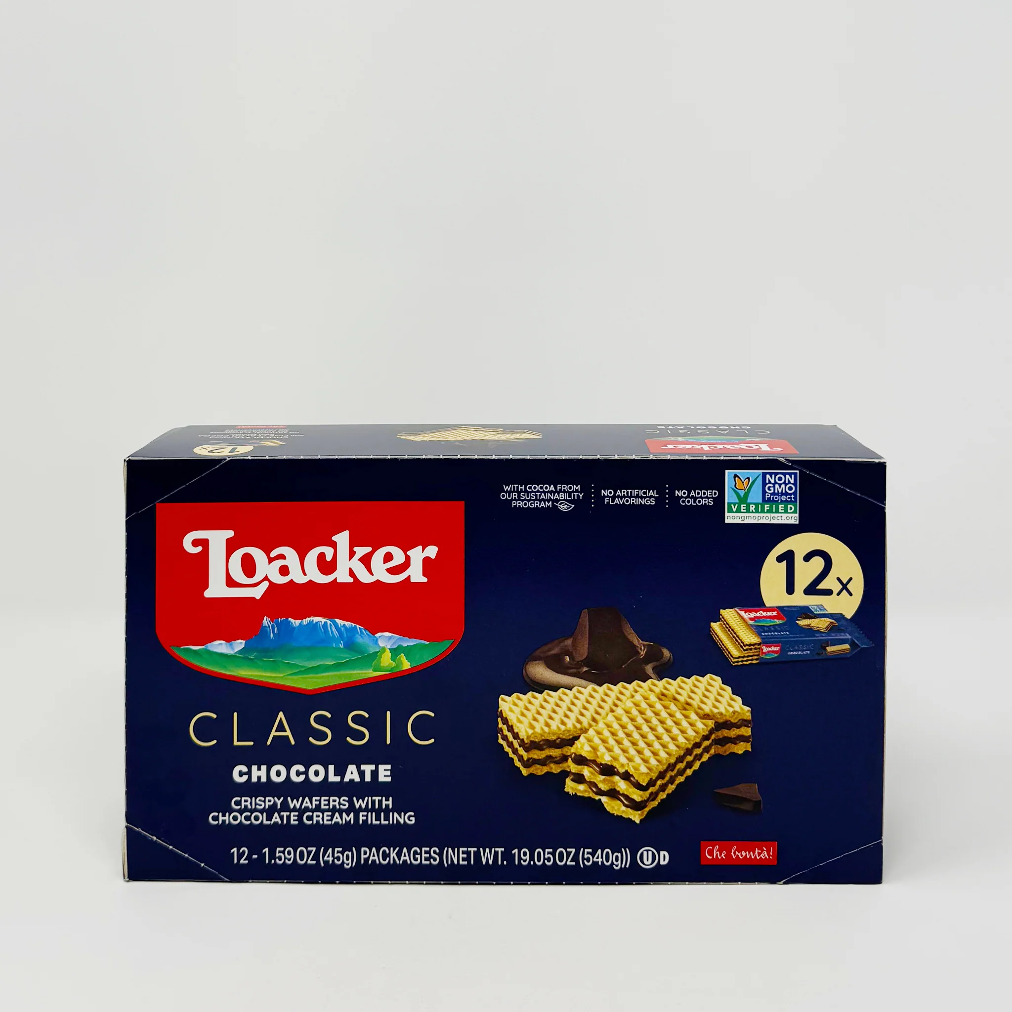 Loacker classic chocolate wafer 45g*12