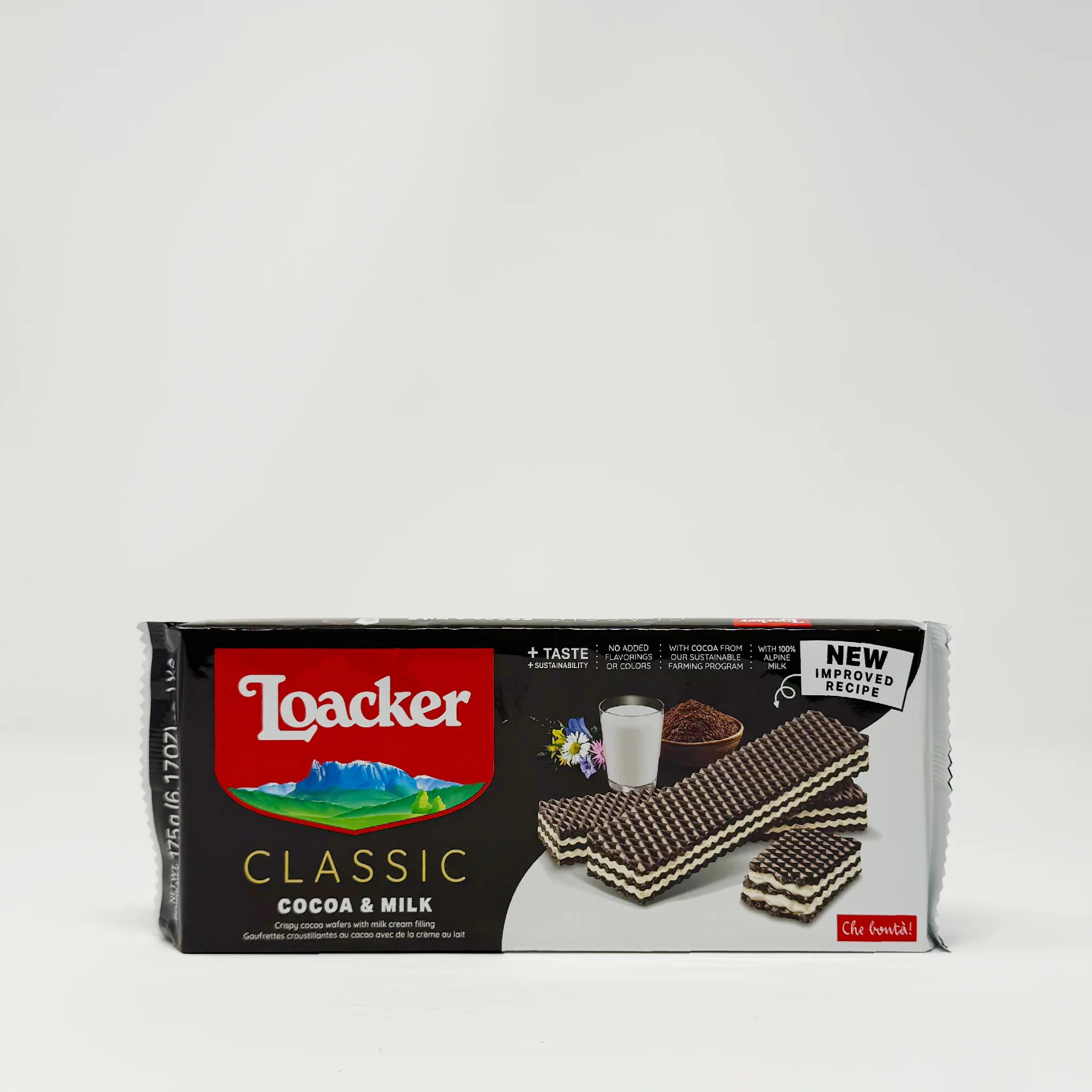 Loacker Classic cocoa and milk 175g