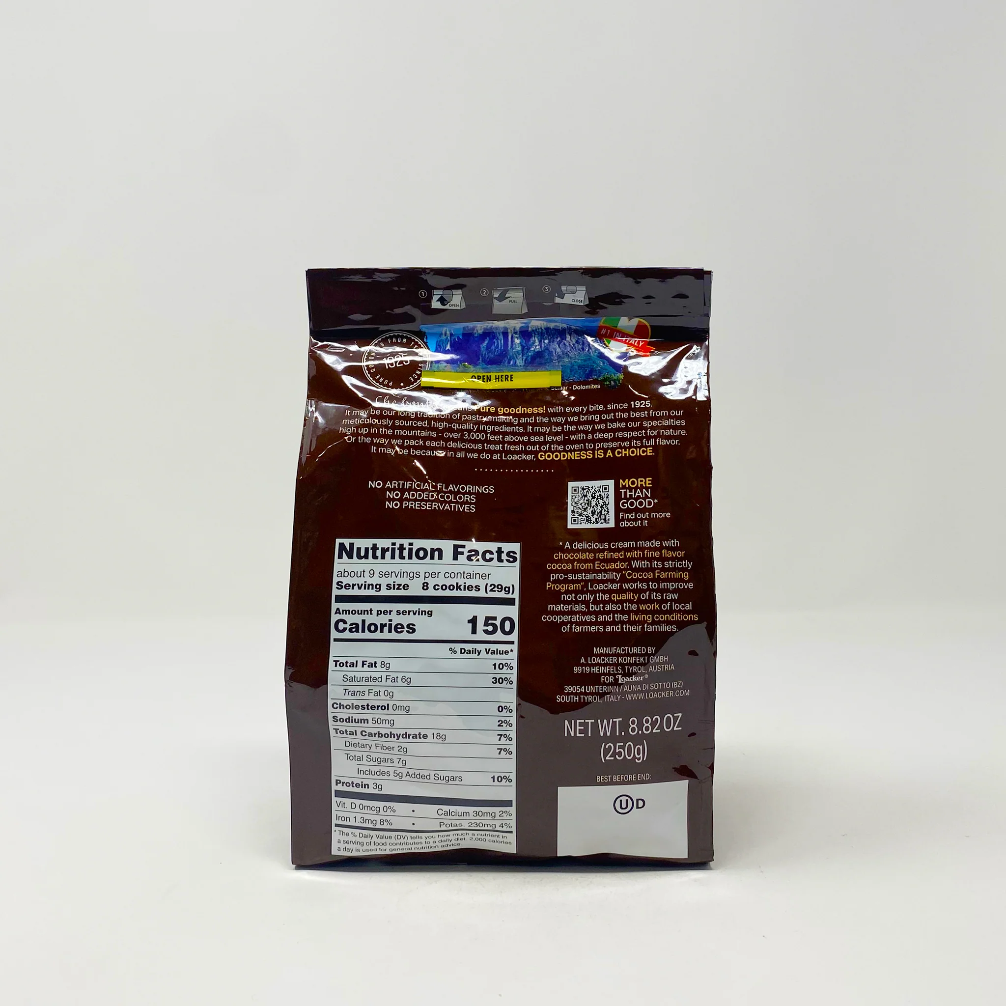 Loacker Double chocolate wafer cube 250g - Image 2