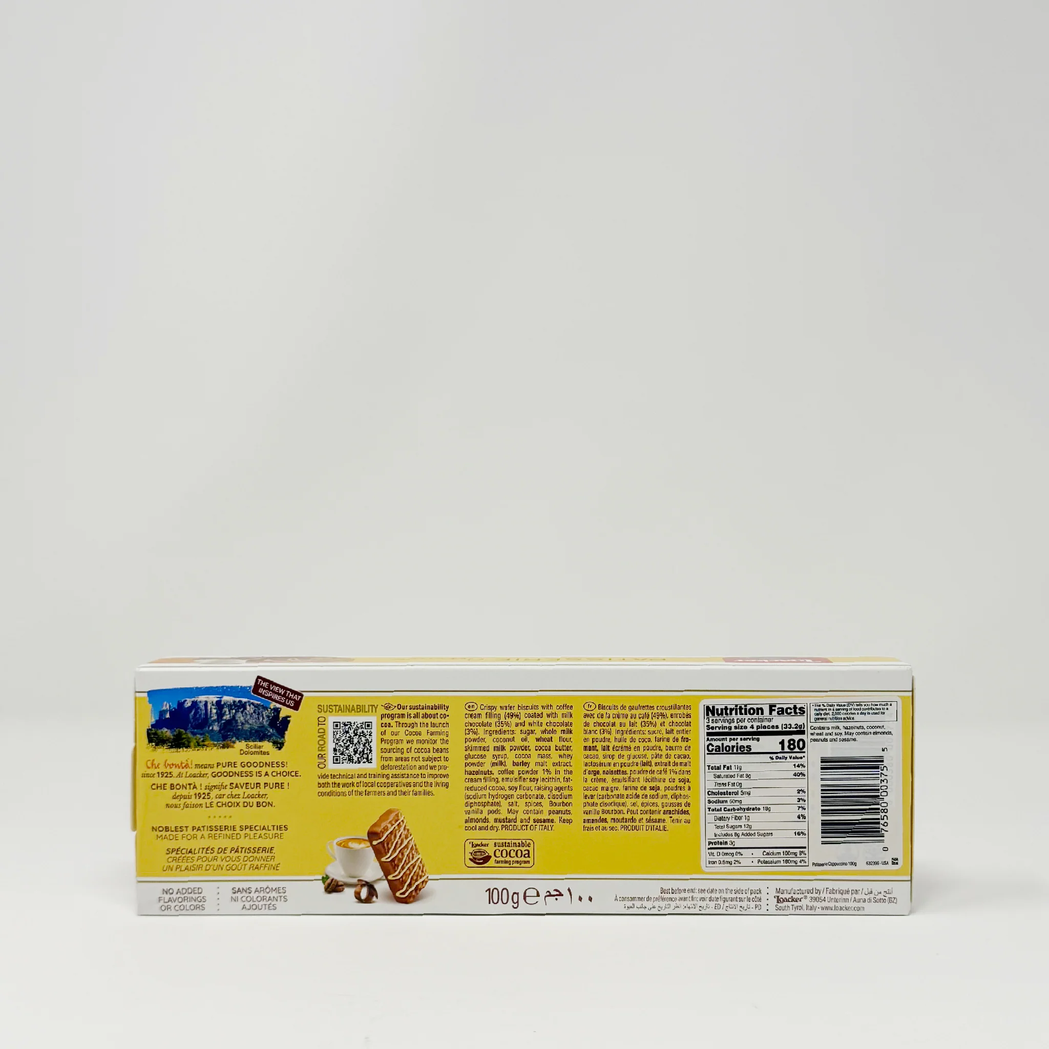Loacker patisserie cappuccino 100g - Image 2