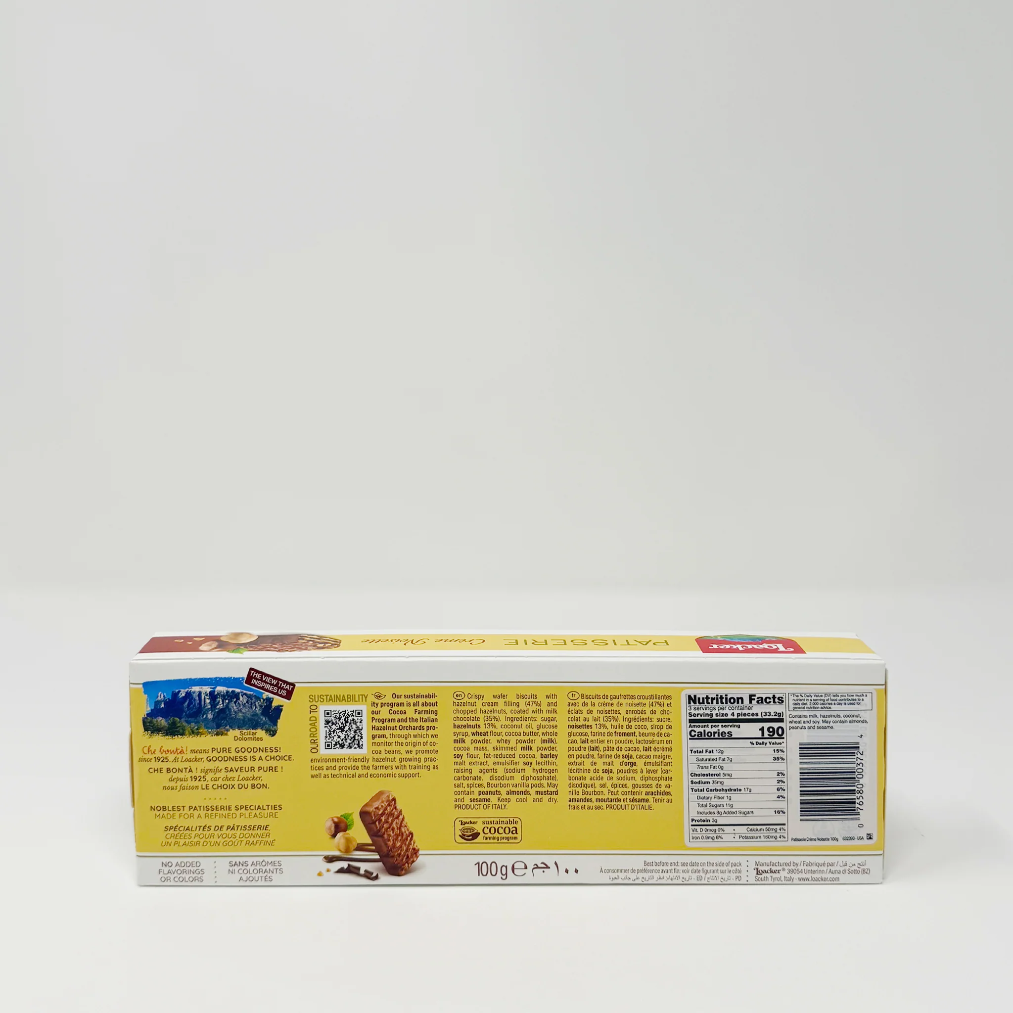 Loacker Patisserie cream Noisette 100g - Image 2