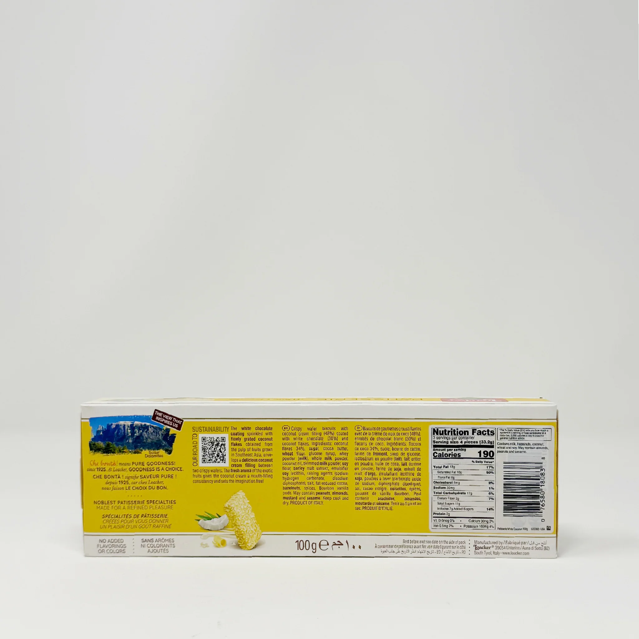 Loacker patisserie White coconut 100g - Image 2