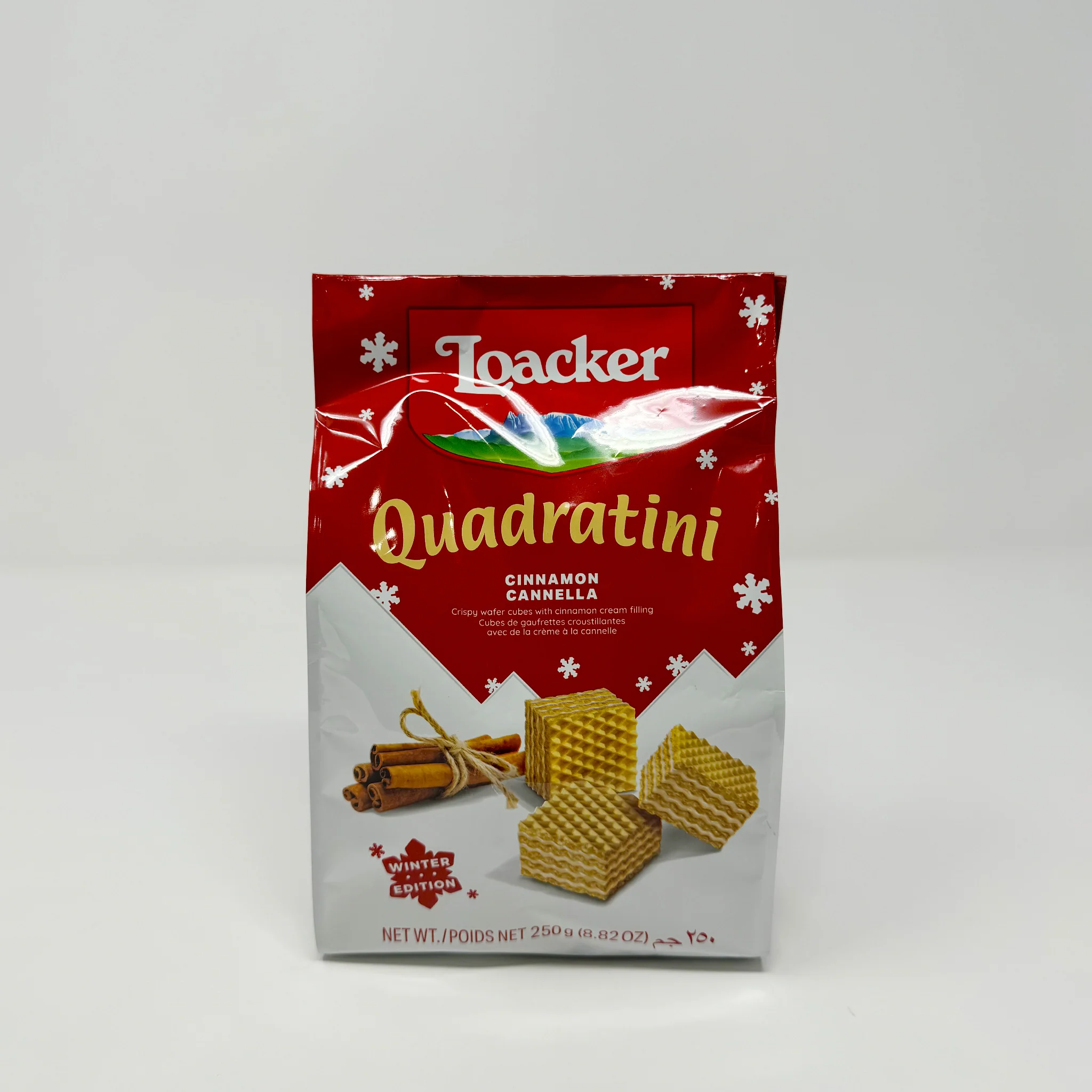 Loacker Quadrating Cinamon Cannella 250g
